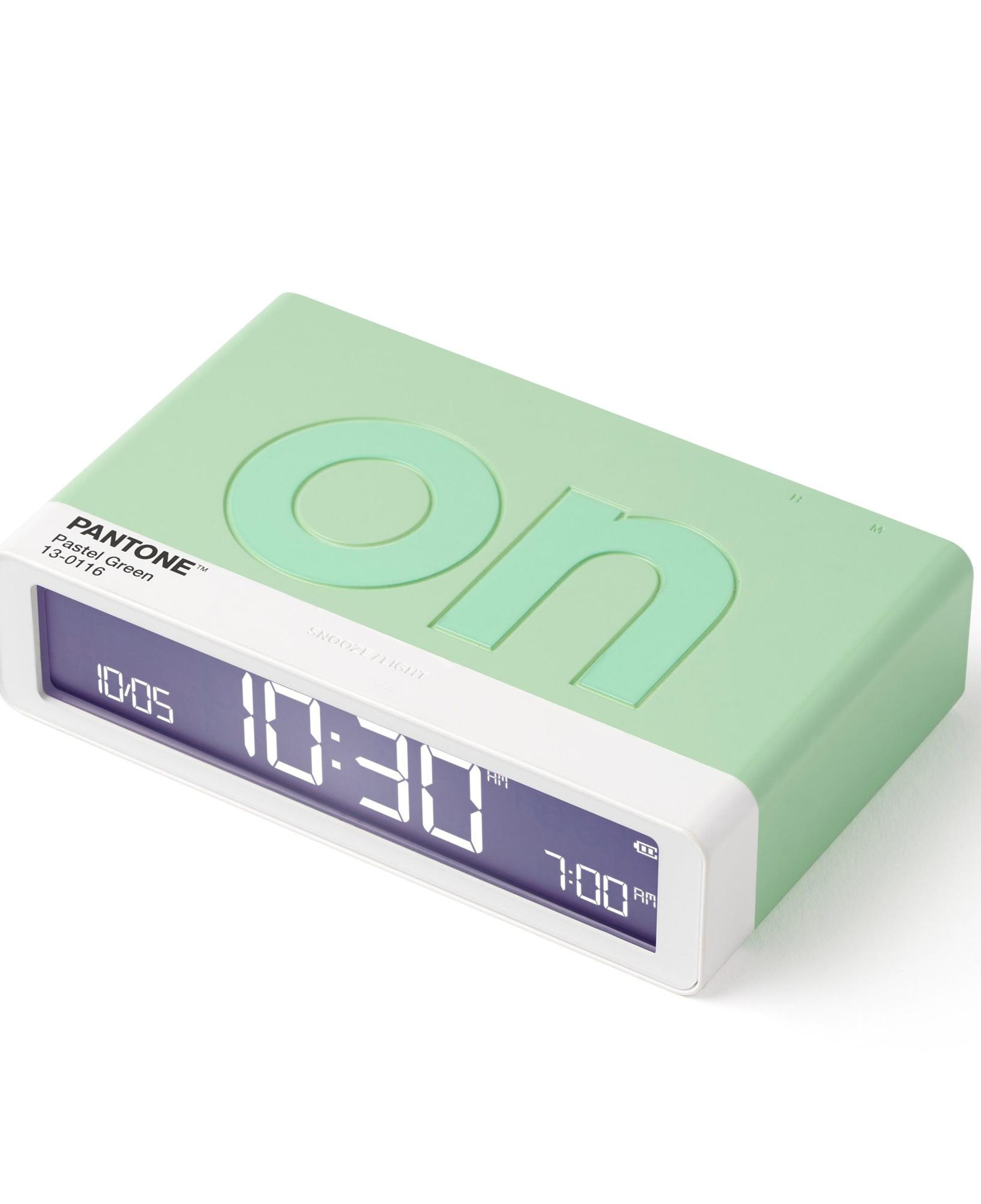 Lexon x Pantone Flip Klasik Şarj Edilebilir Alarm Saat Mint