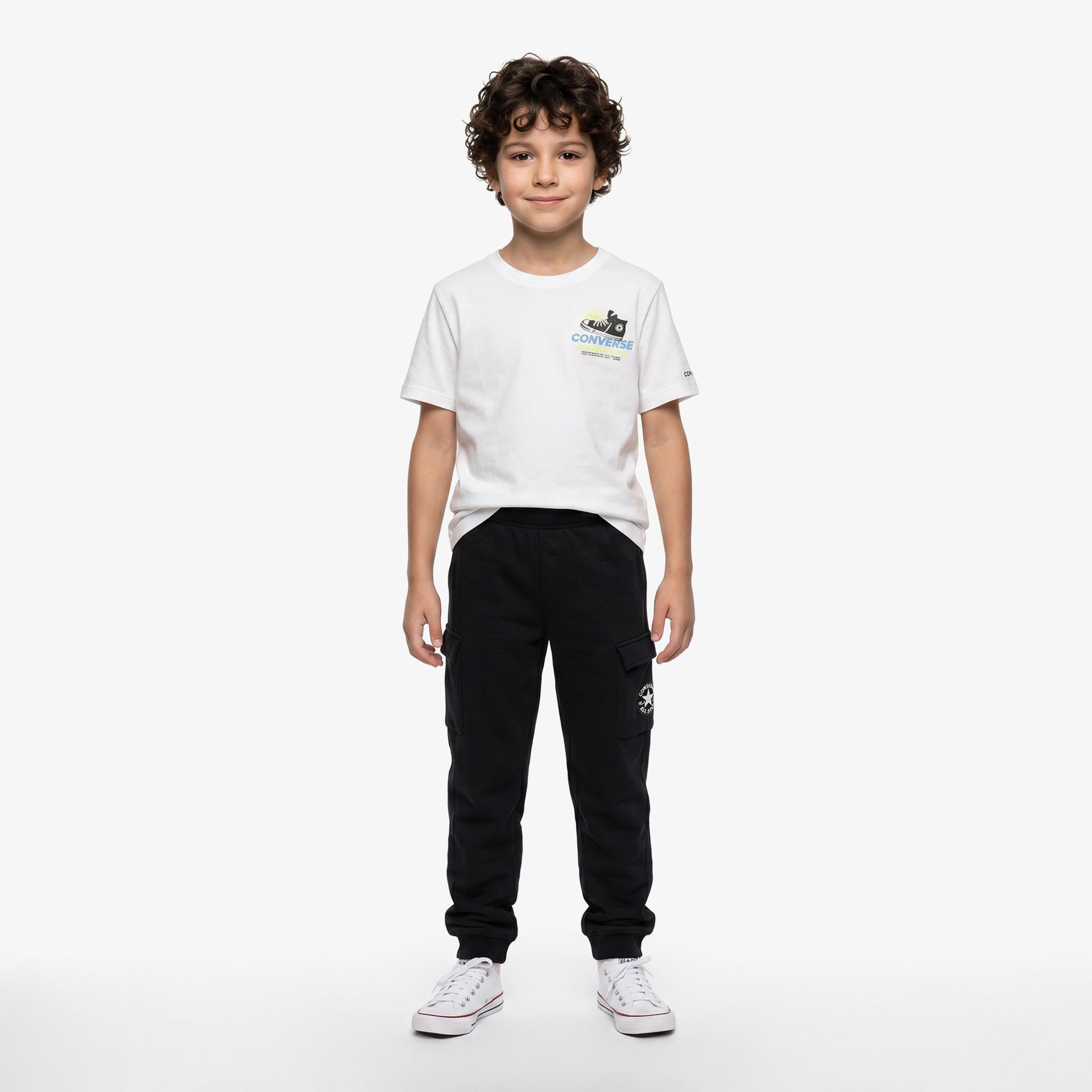 Converse Genç Çocuk Siyah T-Shirt
