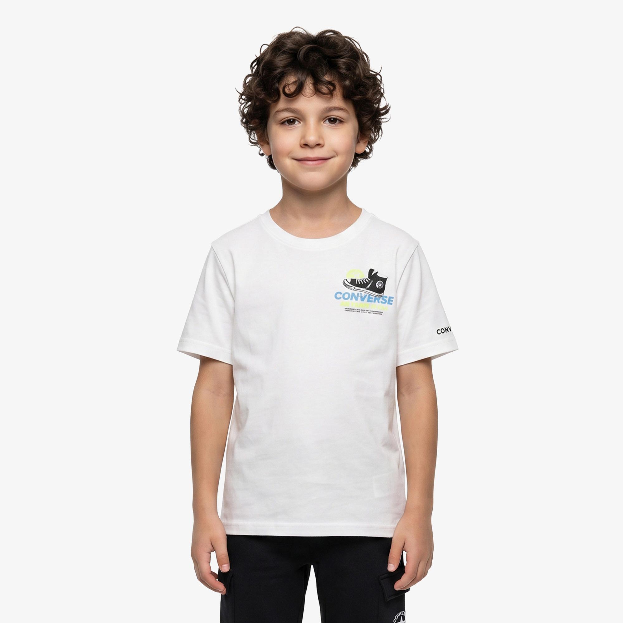 Converse Genç Çocuk Siyah T-Shirt