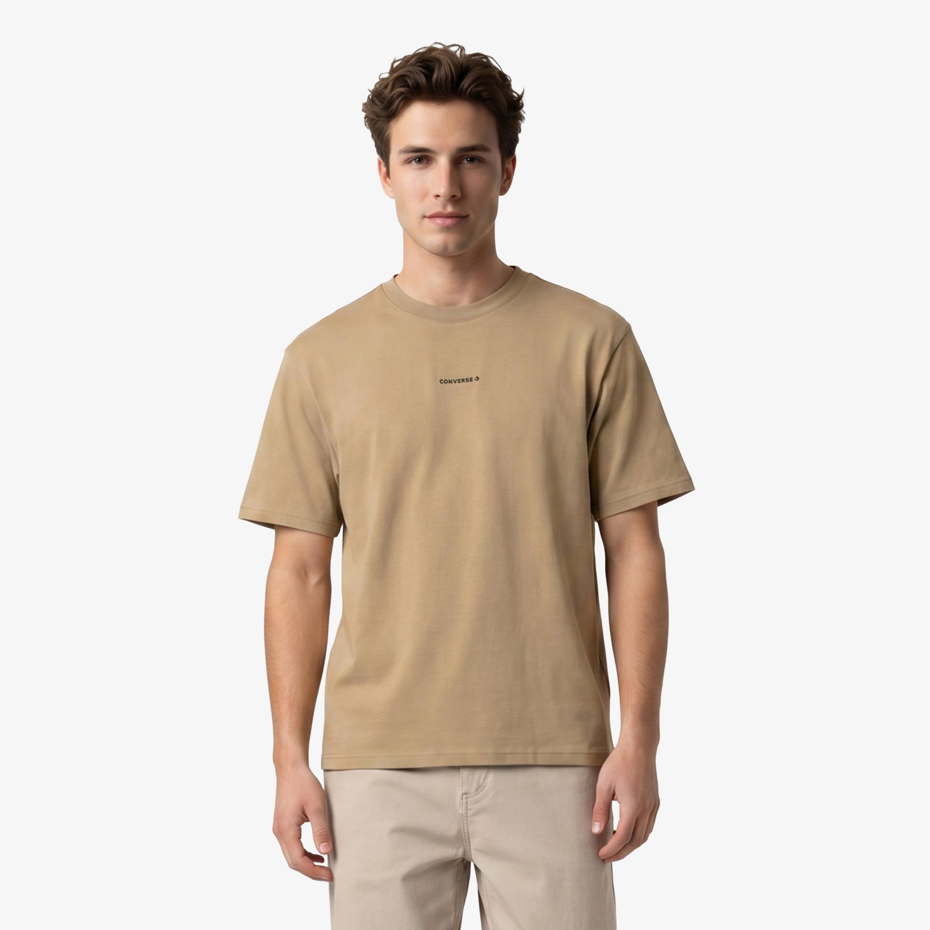Converse Erkek Kahverengi T-Shirt