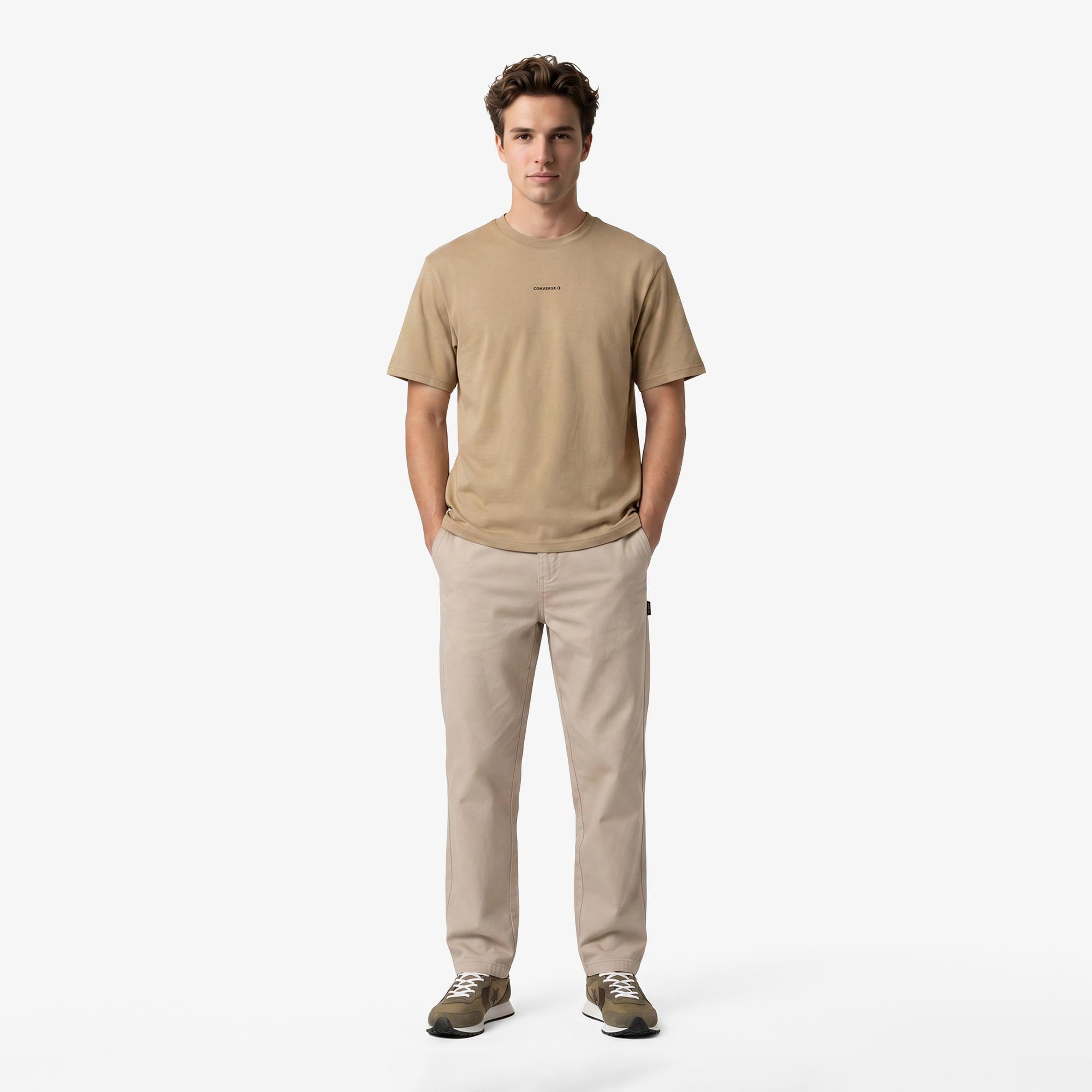 Converse Erkek Kahverengi T-Shirt