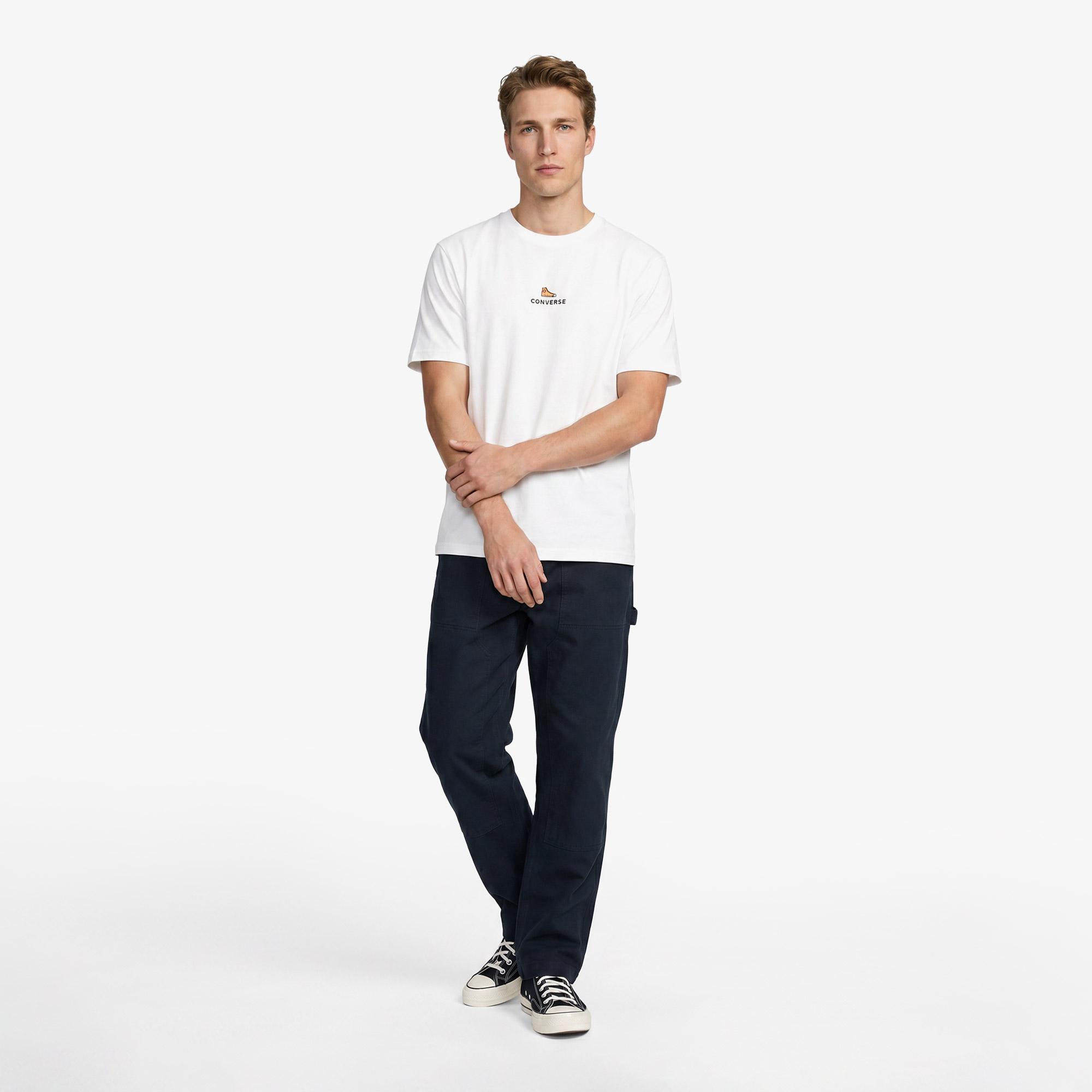Converse Erkek Beyaz T-Shirt