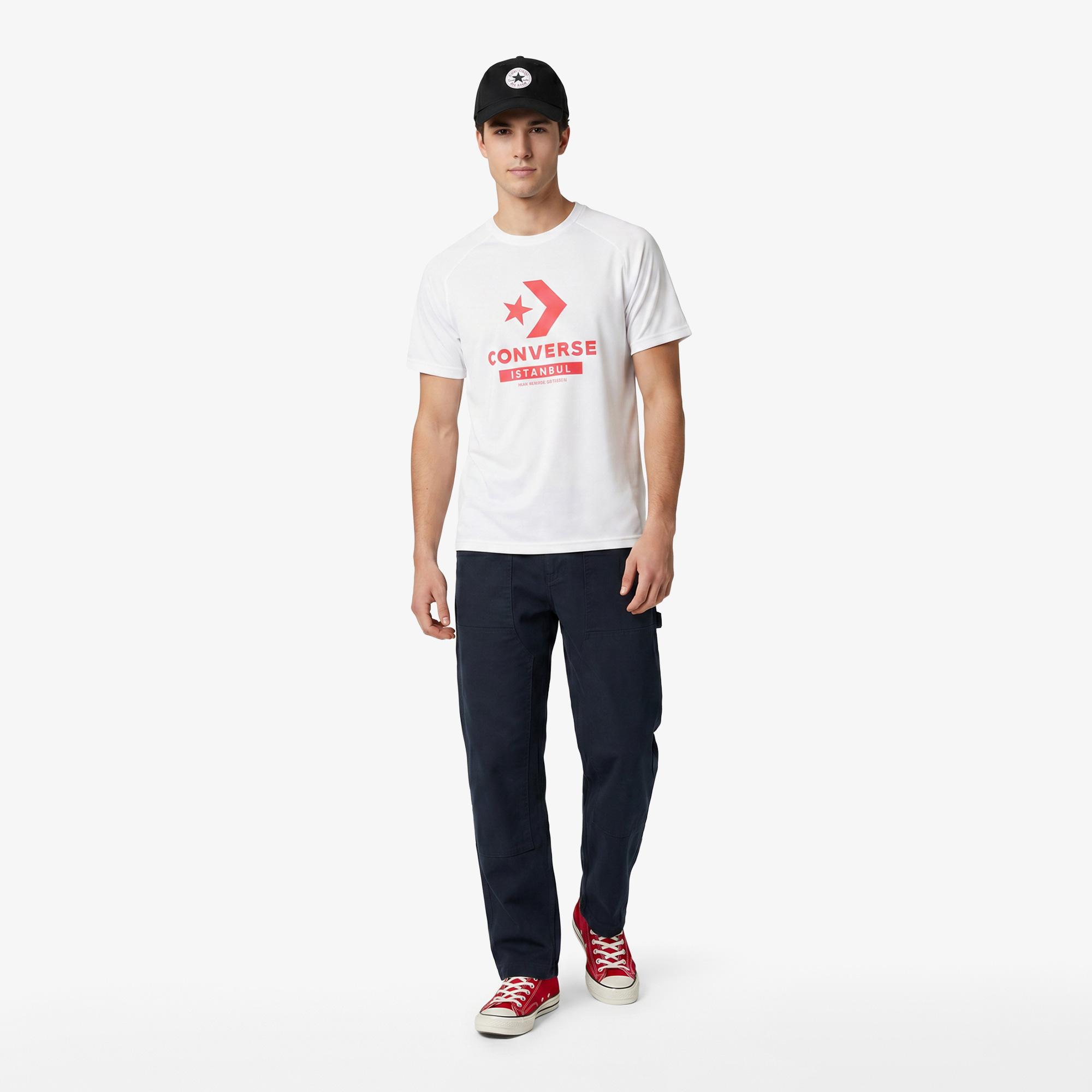 Converse Erkek Beyaz T-Shirt