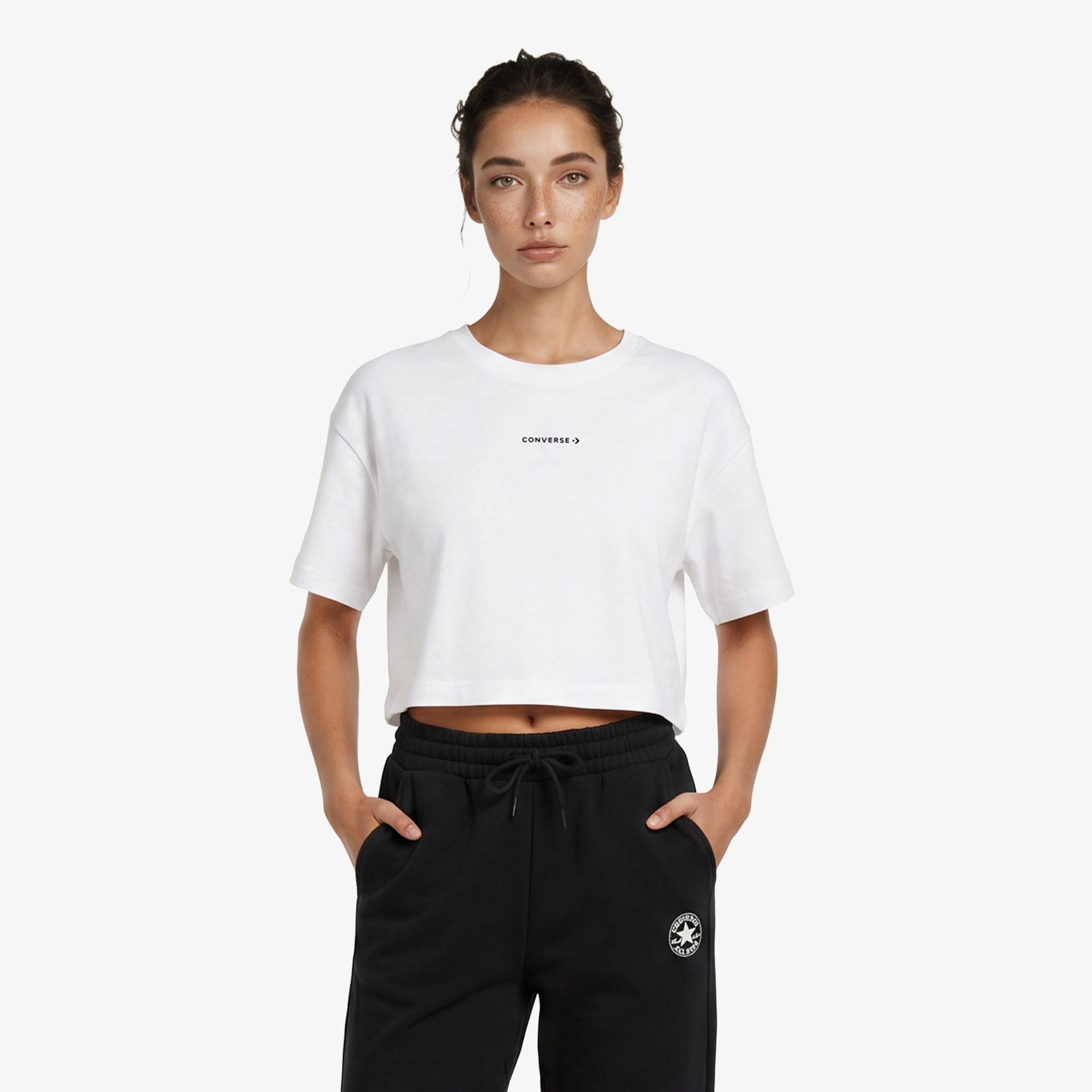 Converse Kadın Beyaz T-Shirt