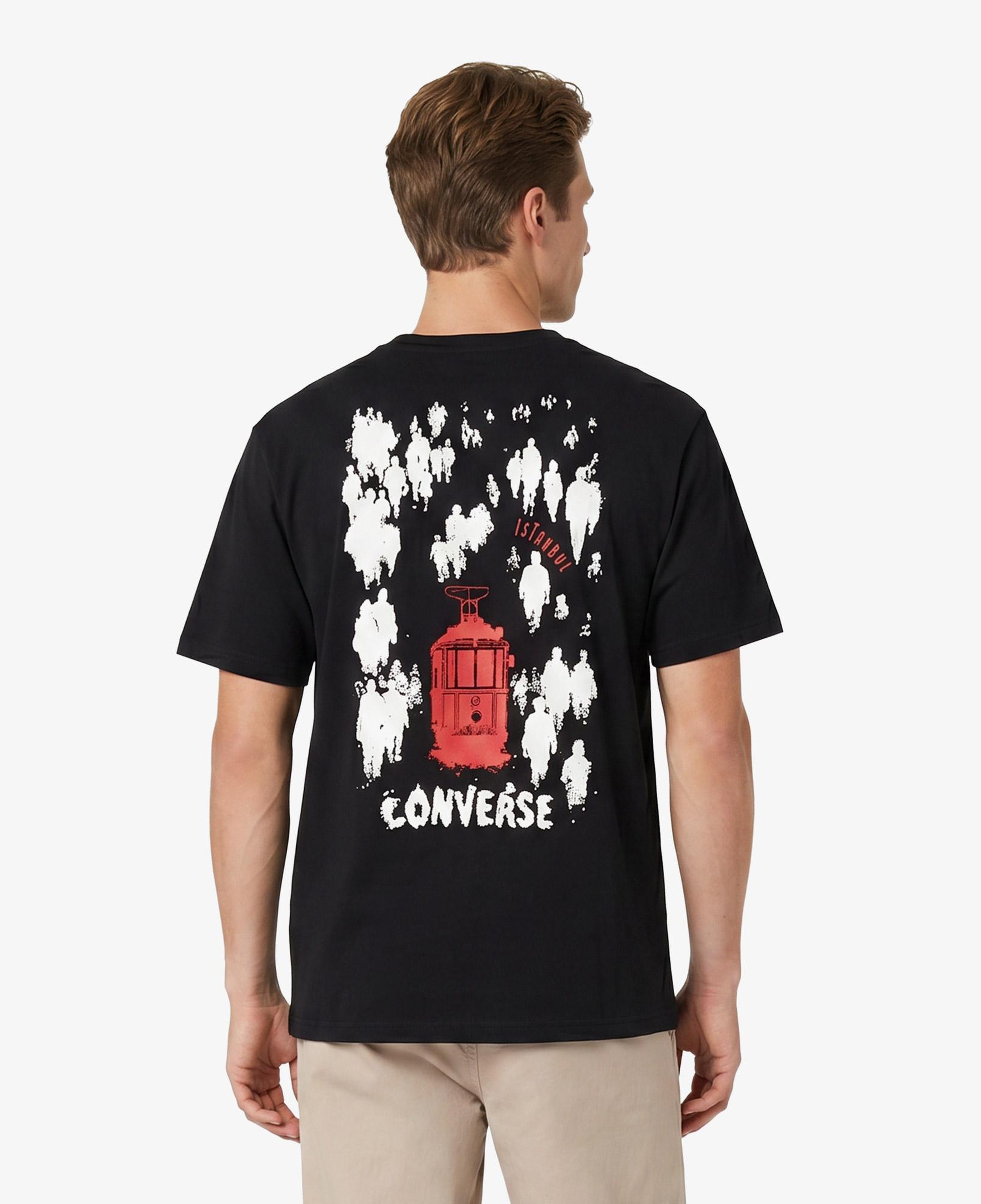Converse Erkek Siyah Grafik Baskılı T-Shirt