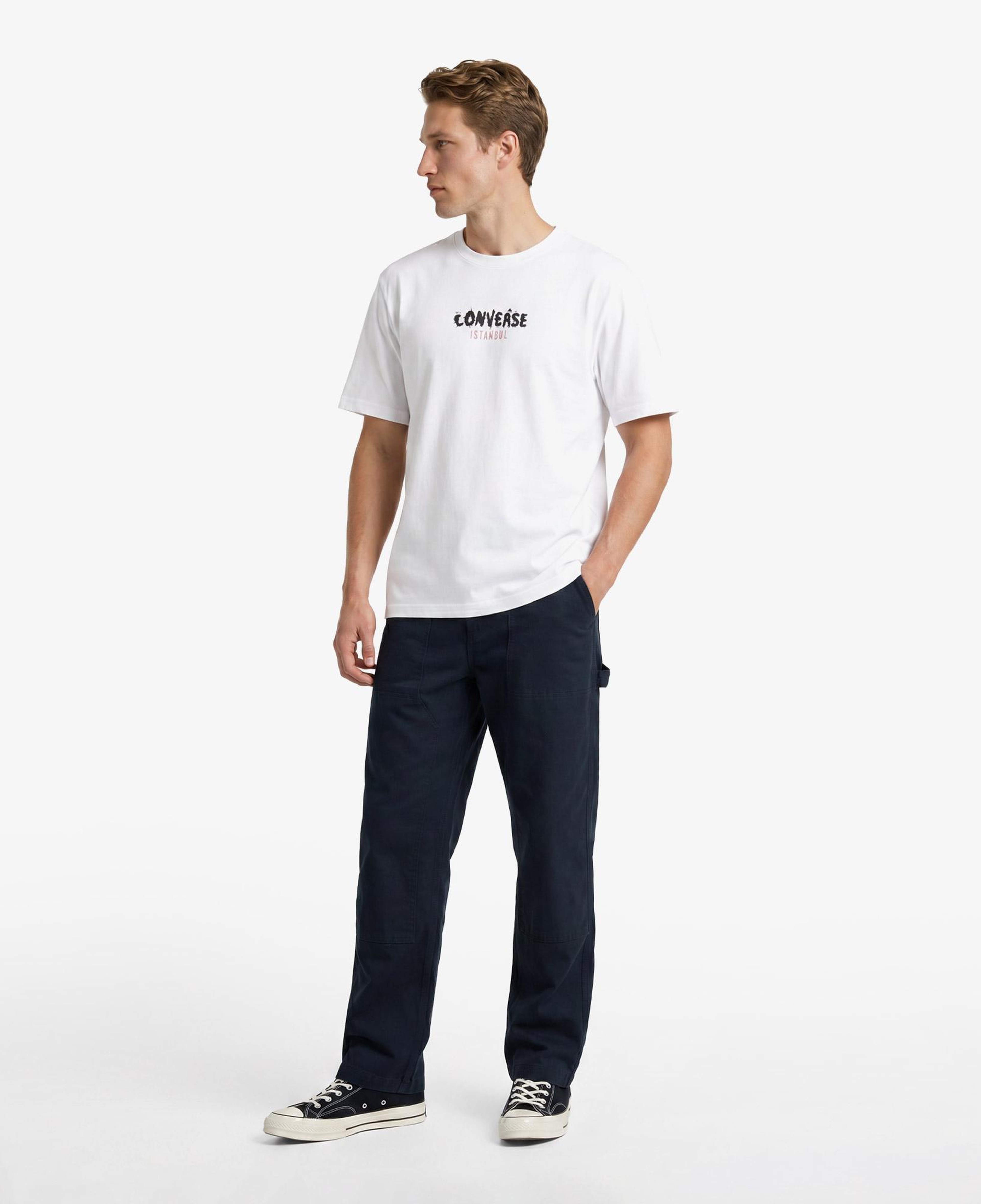 Converse Erkek Beyaz Grafik Baskılı T-Shirt