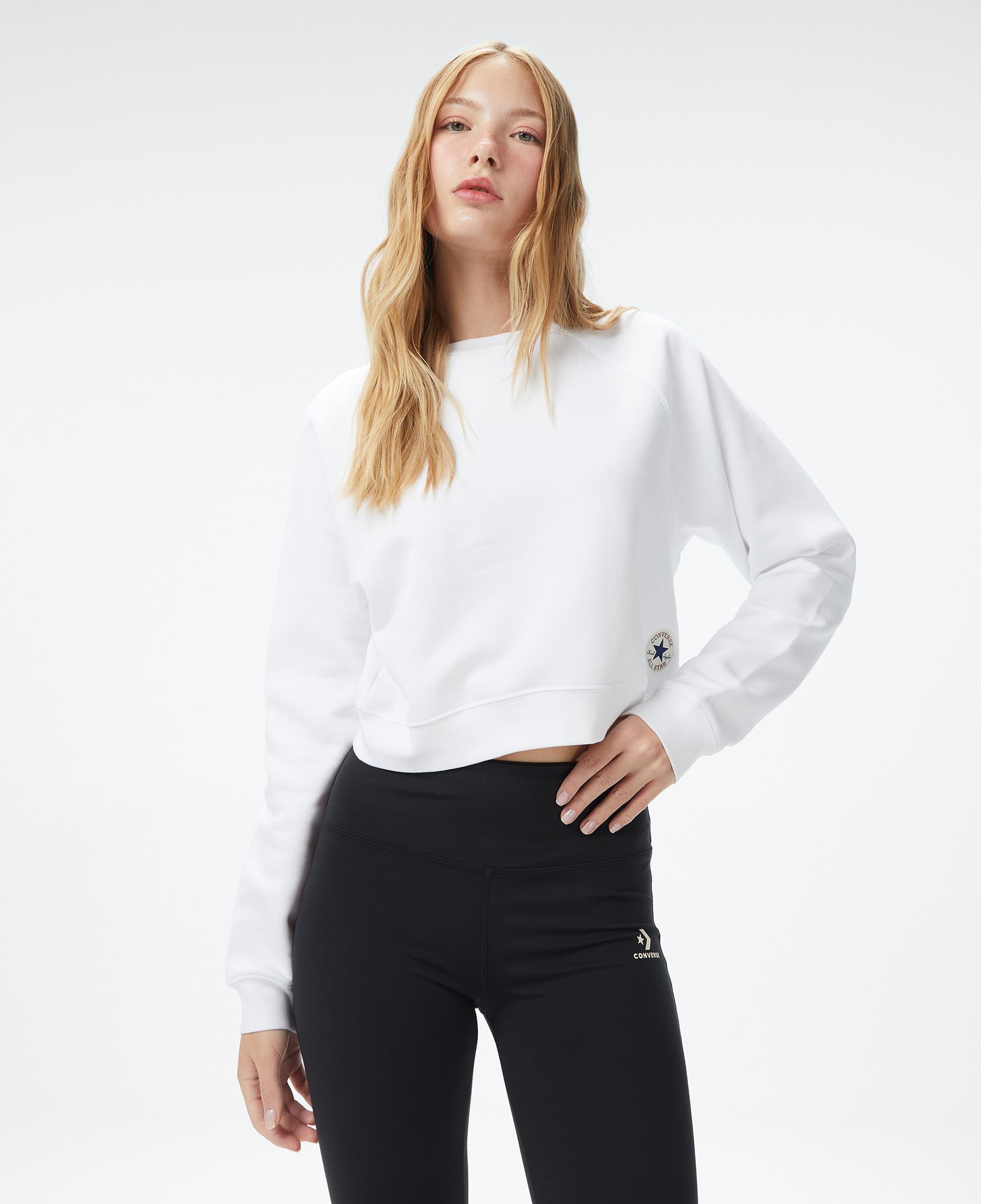 Converse Kadın Beyaz Sweatshirt
