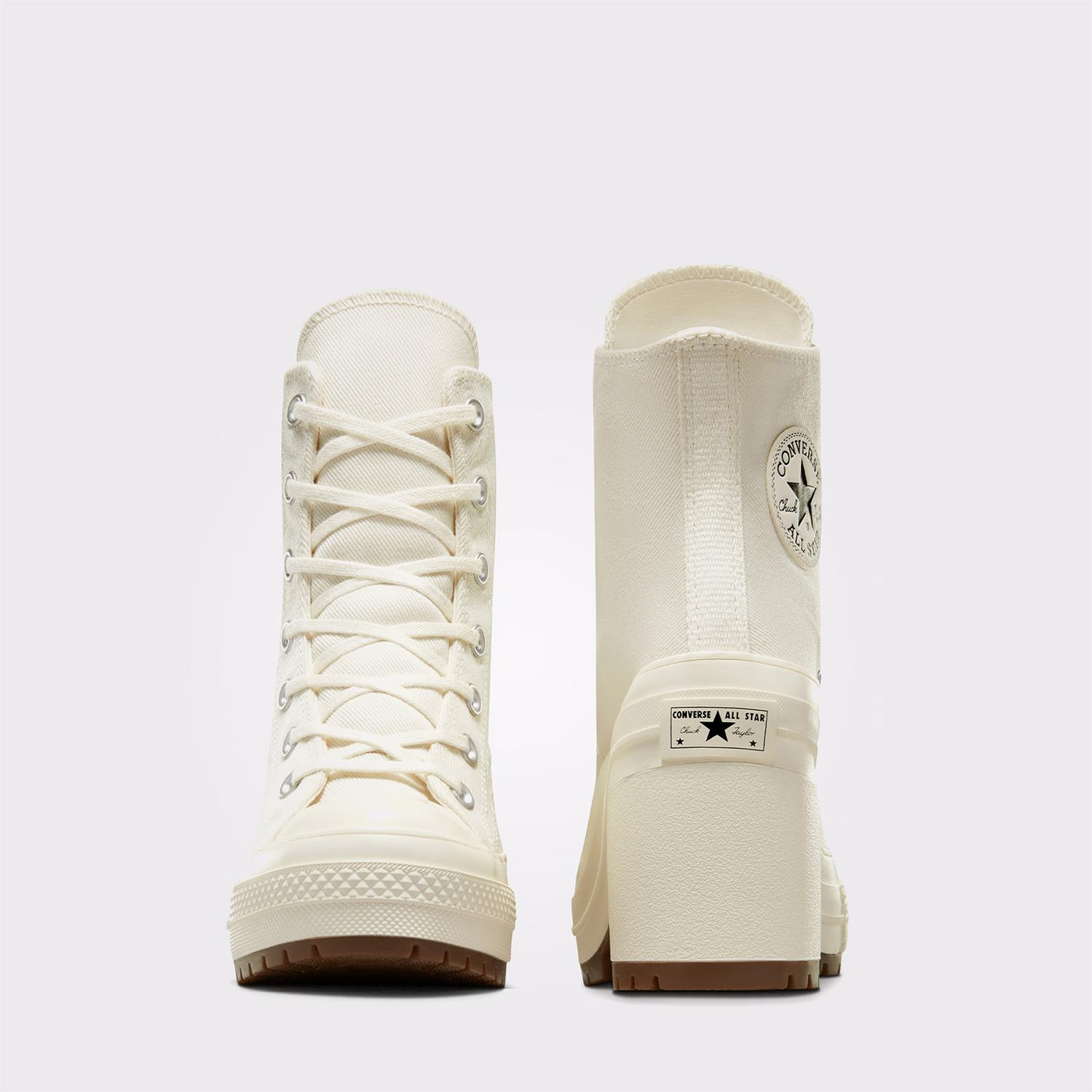Converse Chuck 70 De Luxe Heel Unisex Krem Platform Sneaker