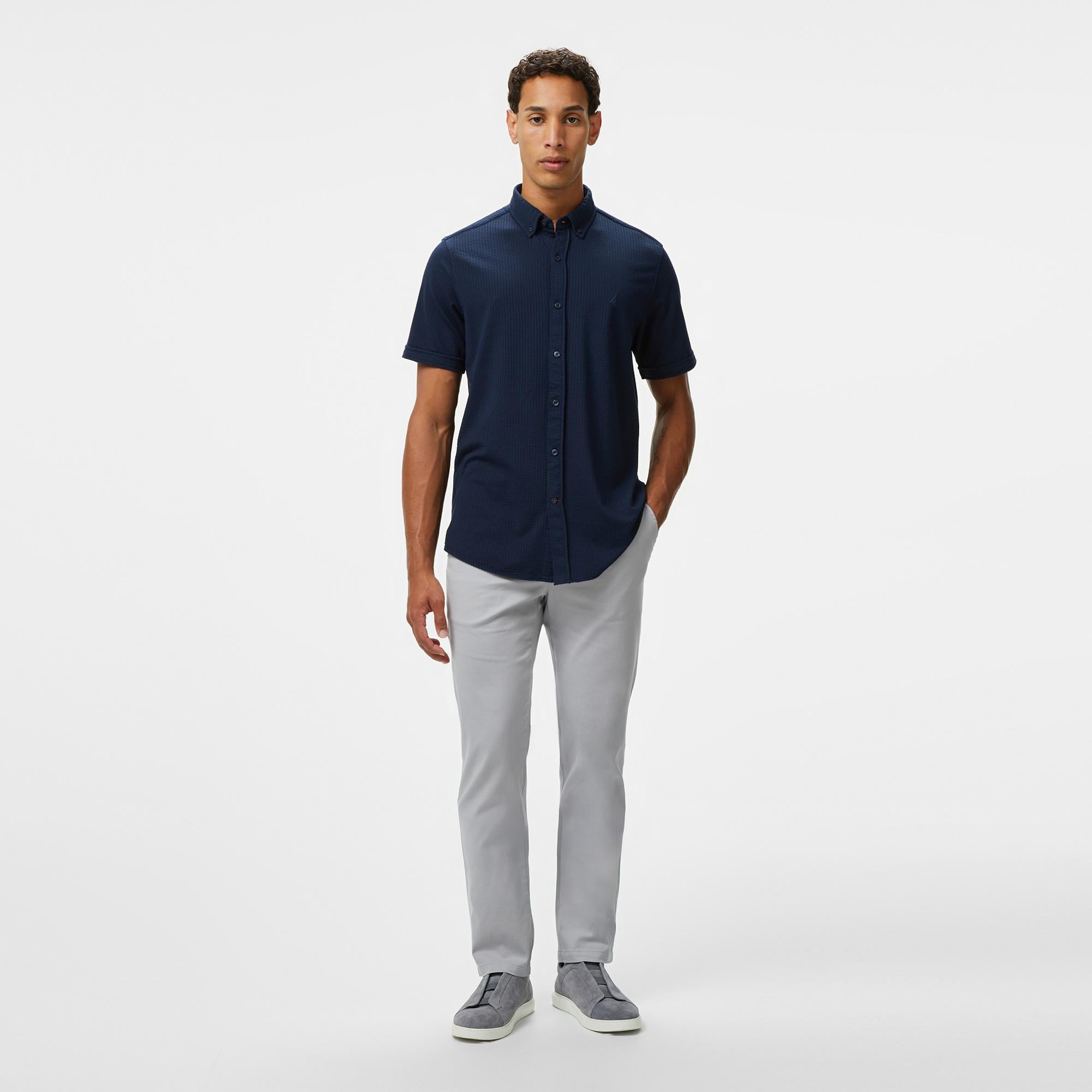 Nautica Erkek Gri Slim Fit Pantolon