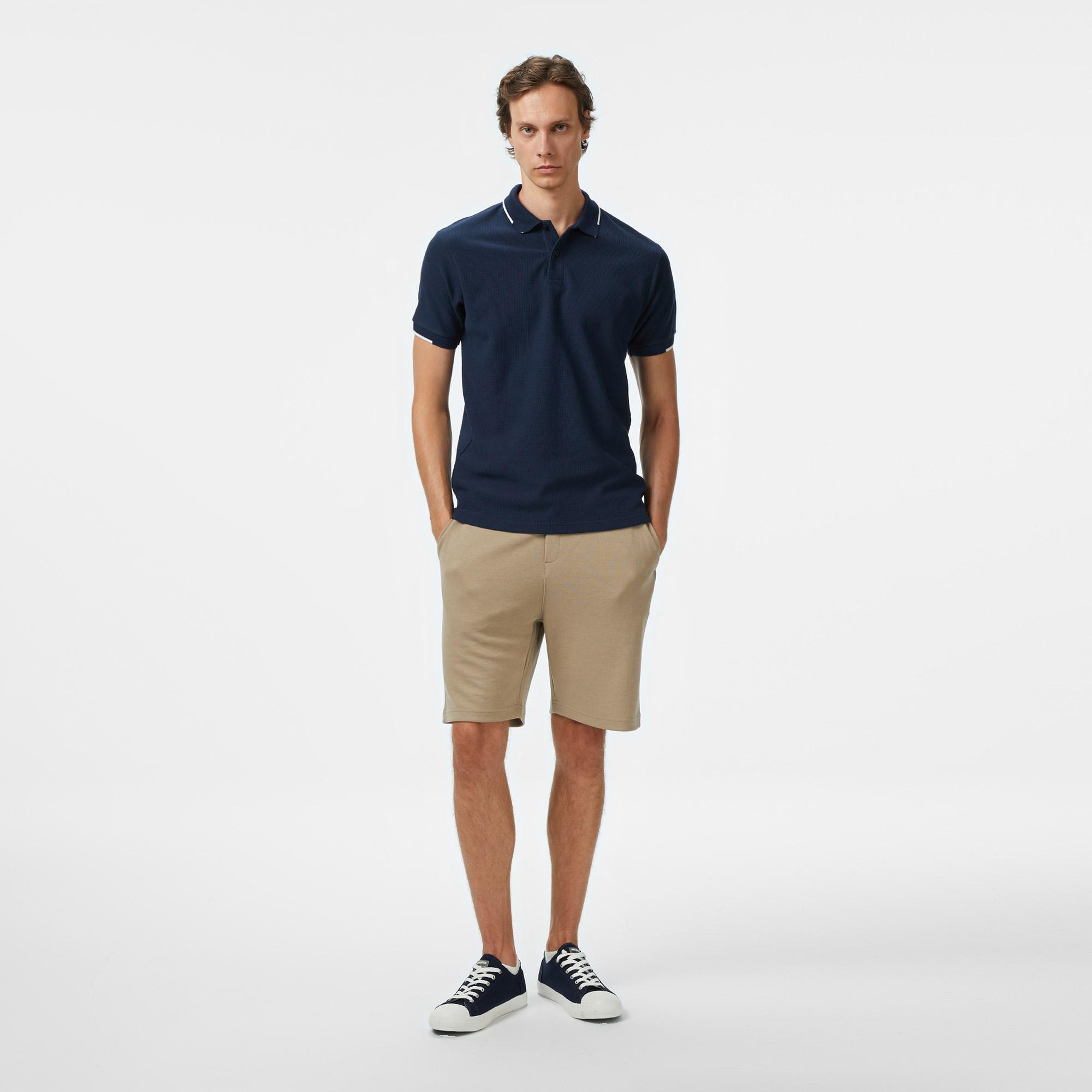 Nautica Erkek Lacivert Classic Fit Polo Yaka T-Shirt