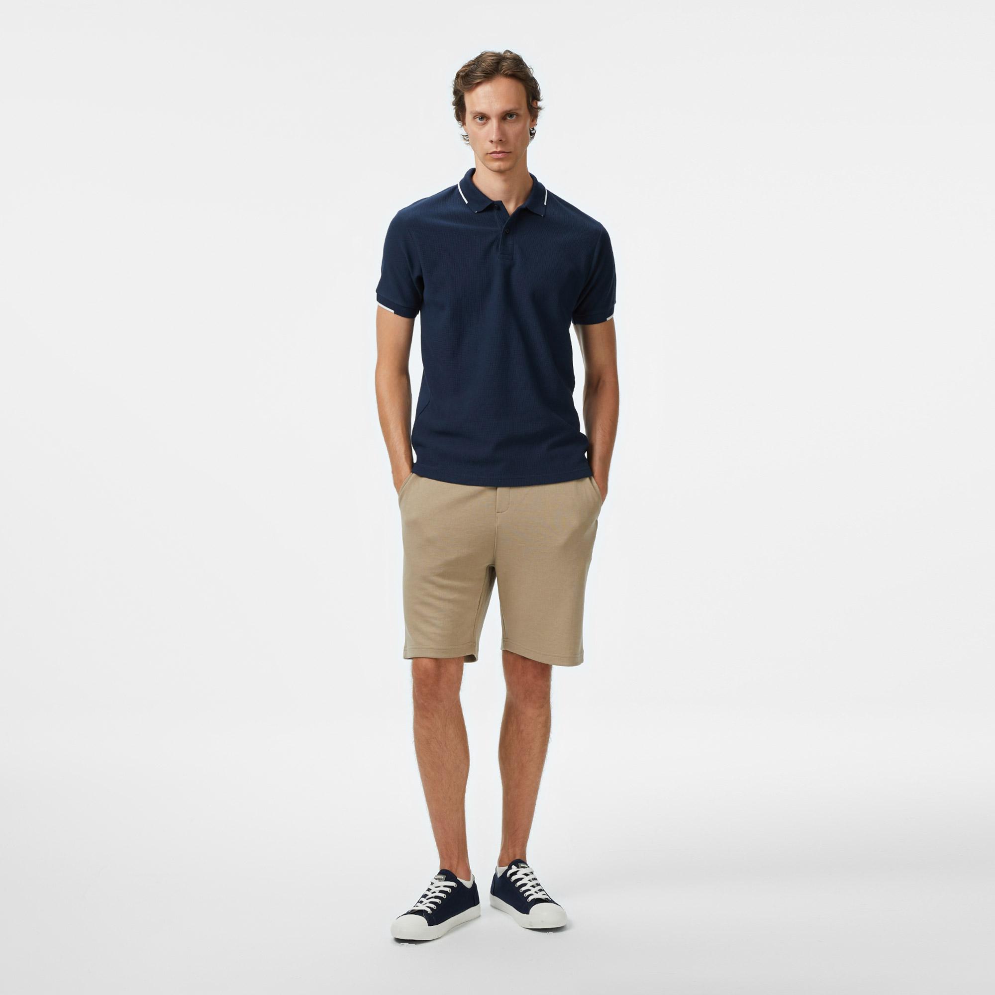 Nautica Erkek Lacivert Classic Fit Polo Yaka T-Shirt
