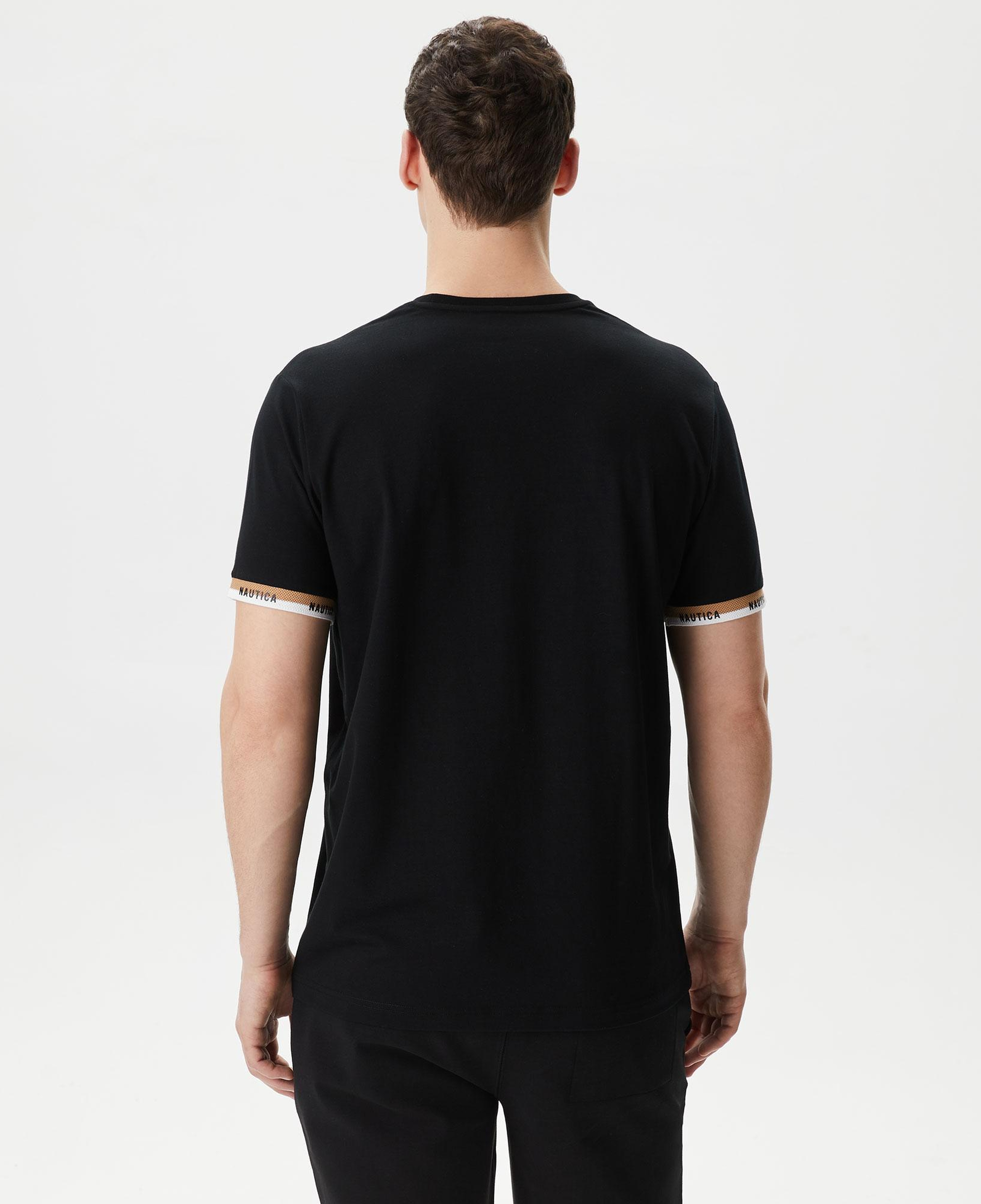 Nautica Erkek Siyah Standart Fit T-Shirt