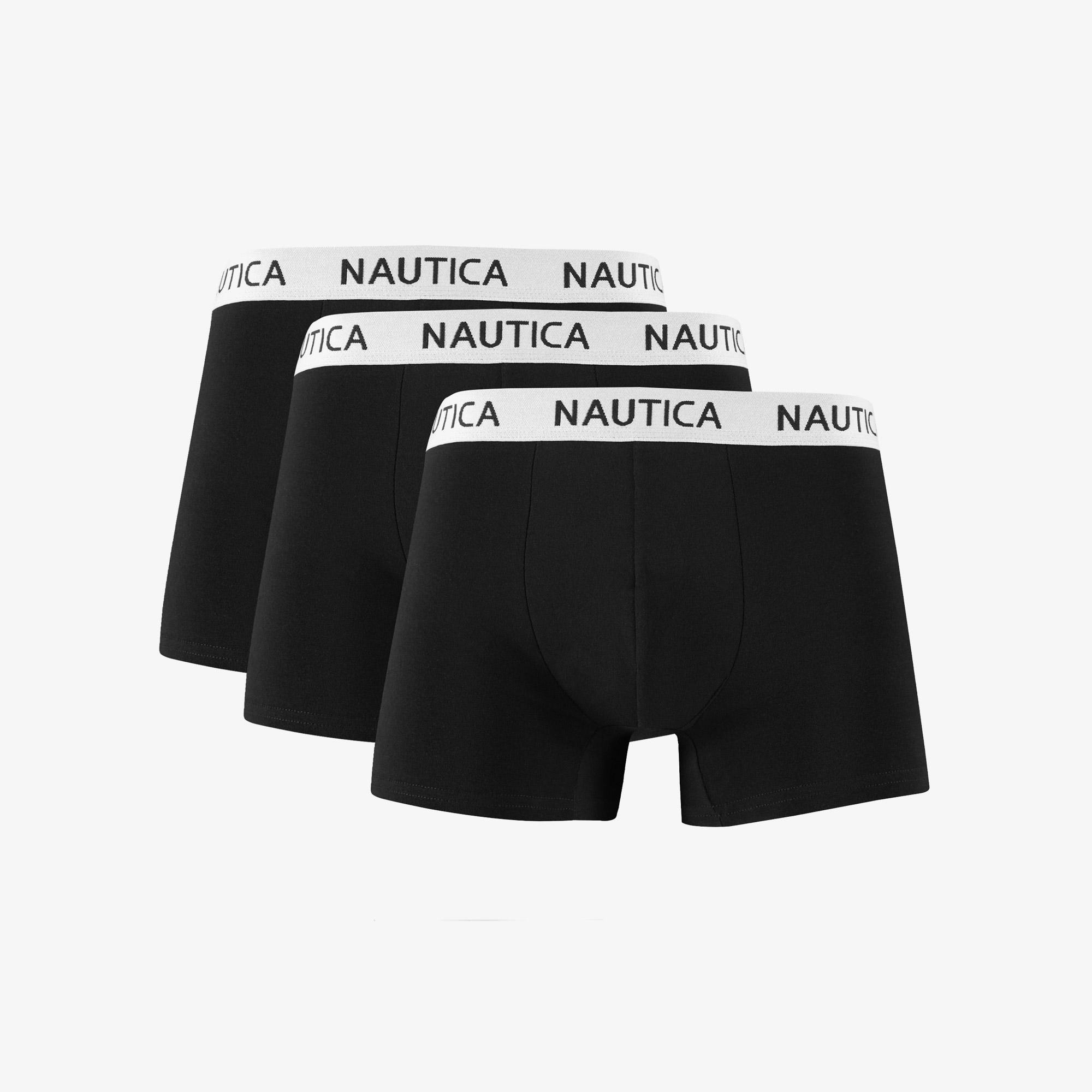 Nautica Erkek Siyah 3'lü Standart Fit Boxer