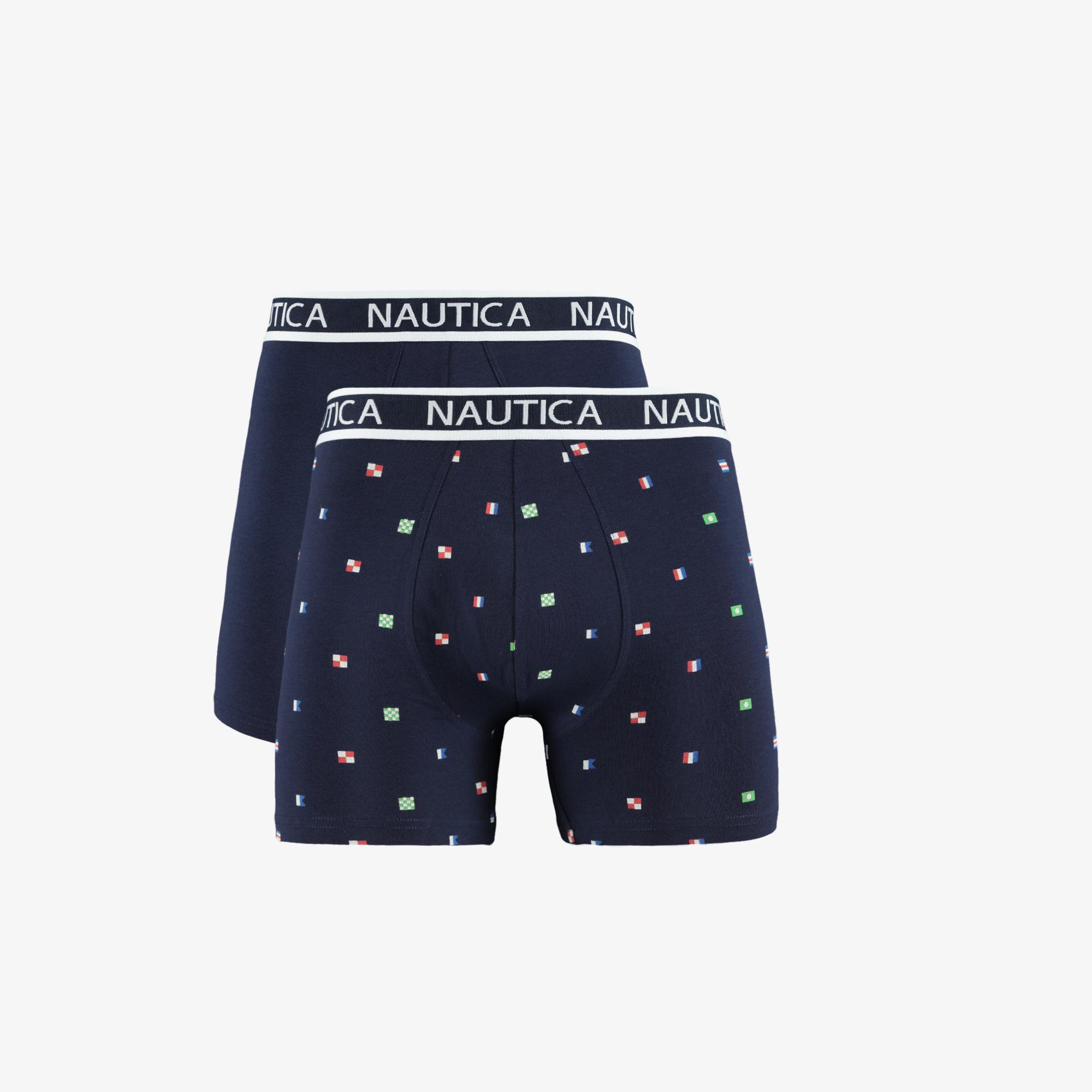 Nautica Erkek Lacivert Desenli 2'li Boxer