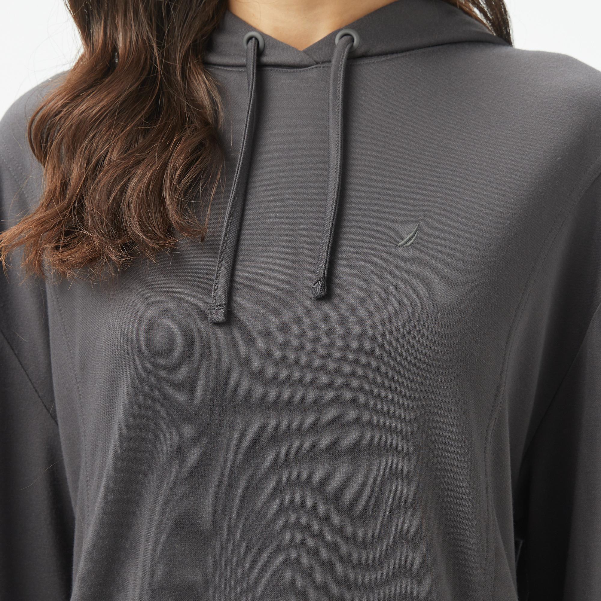 Nautica Kadın Gri Regular Fit Kapüşonlu Sweatshirt