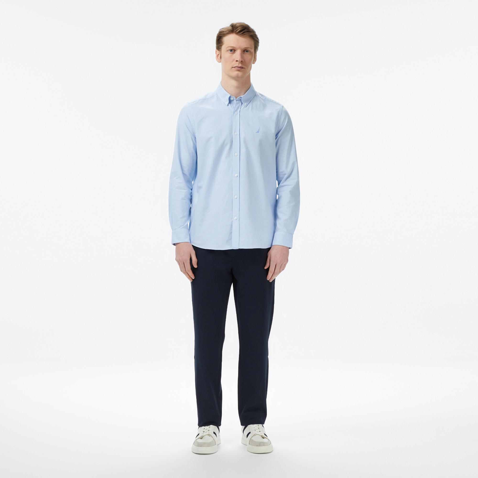 Nautica Erkek Mavi Regular Fit Gömlek