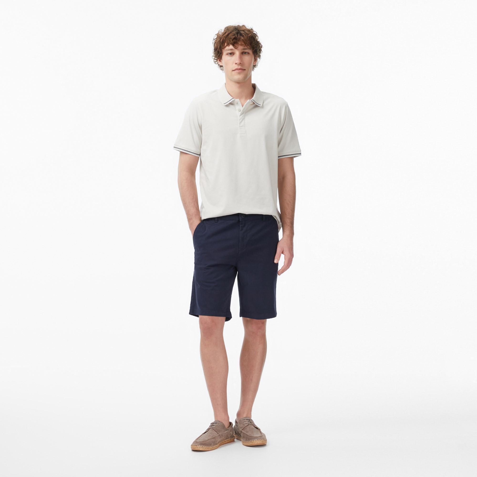 Nautica Erkek Gri Regular Fit Pima Cotton Polo Yaka T-Shirt
