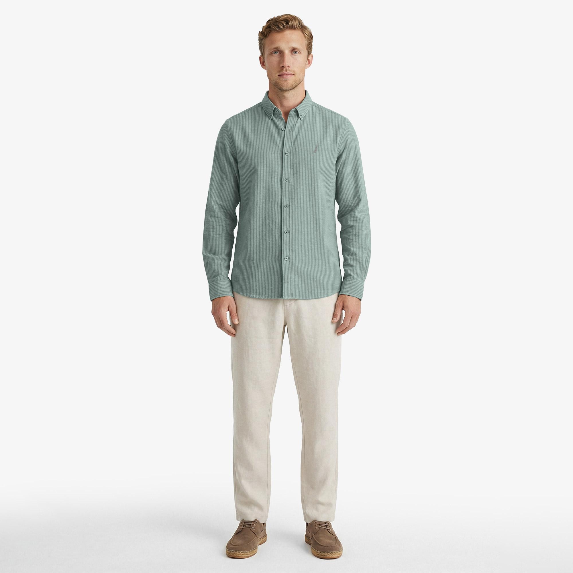 Nautica Erkek Yeşil Regular Fit Gömlek