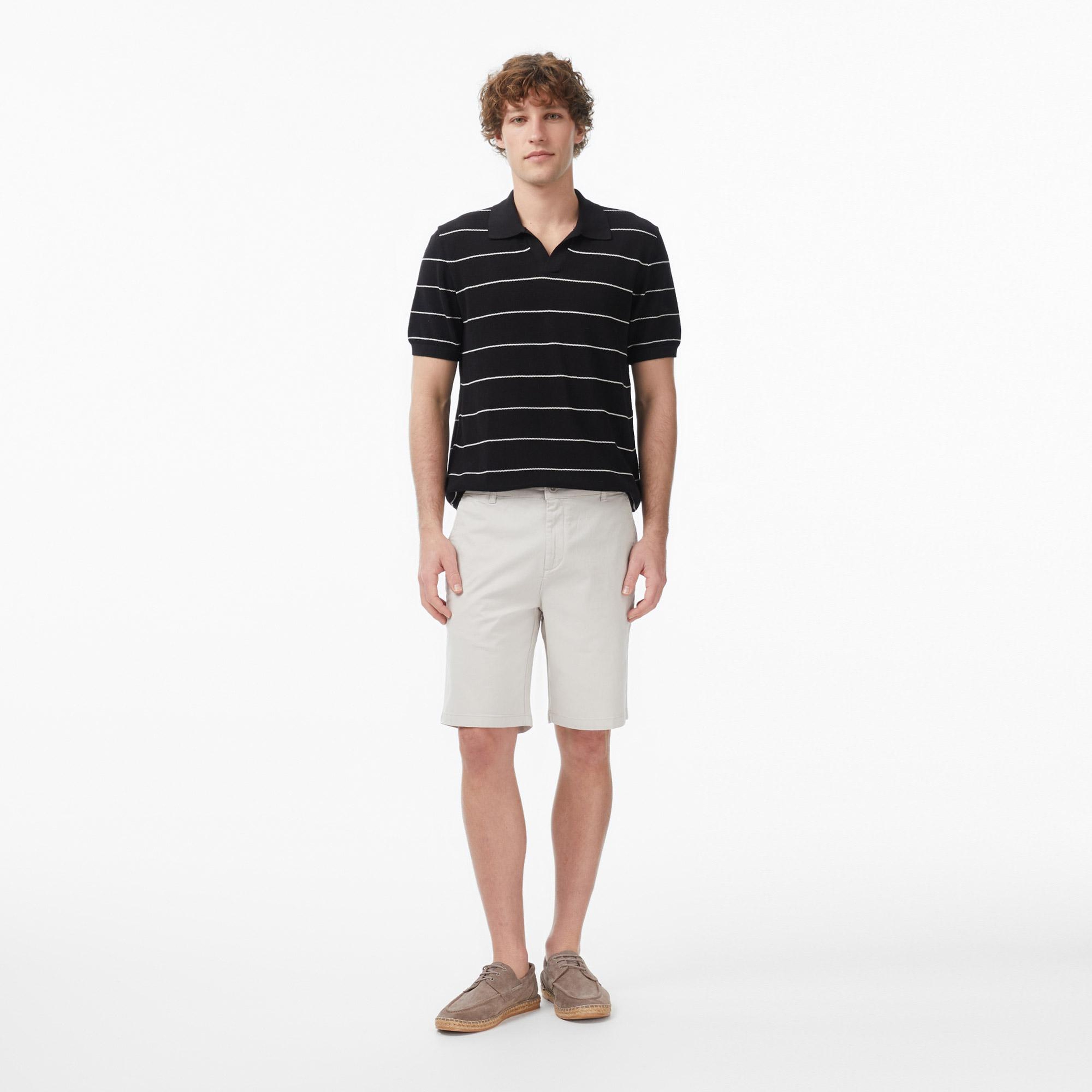 Nautica Erkek Gri Regular Fit Chino Şort