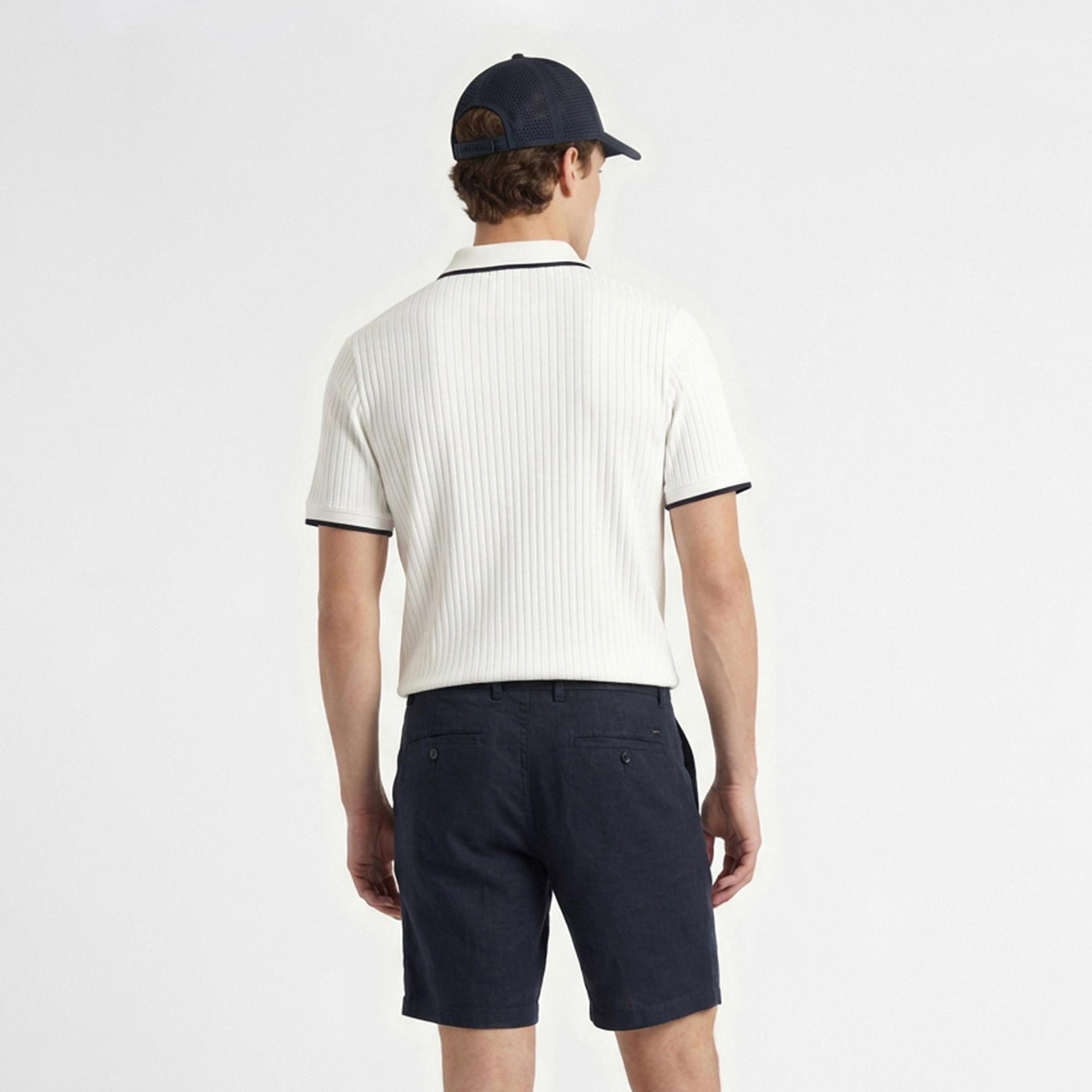 Nautica Erkek Beyaz Regular Fit Polo Yaka T-Shirt