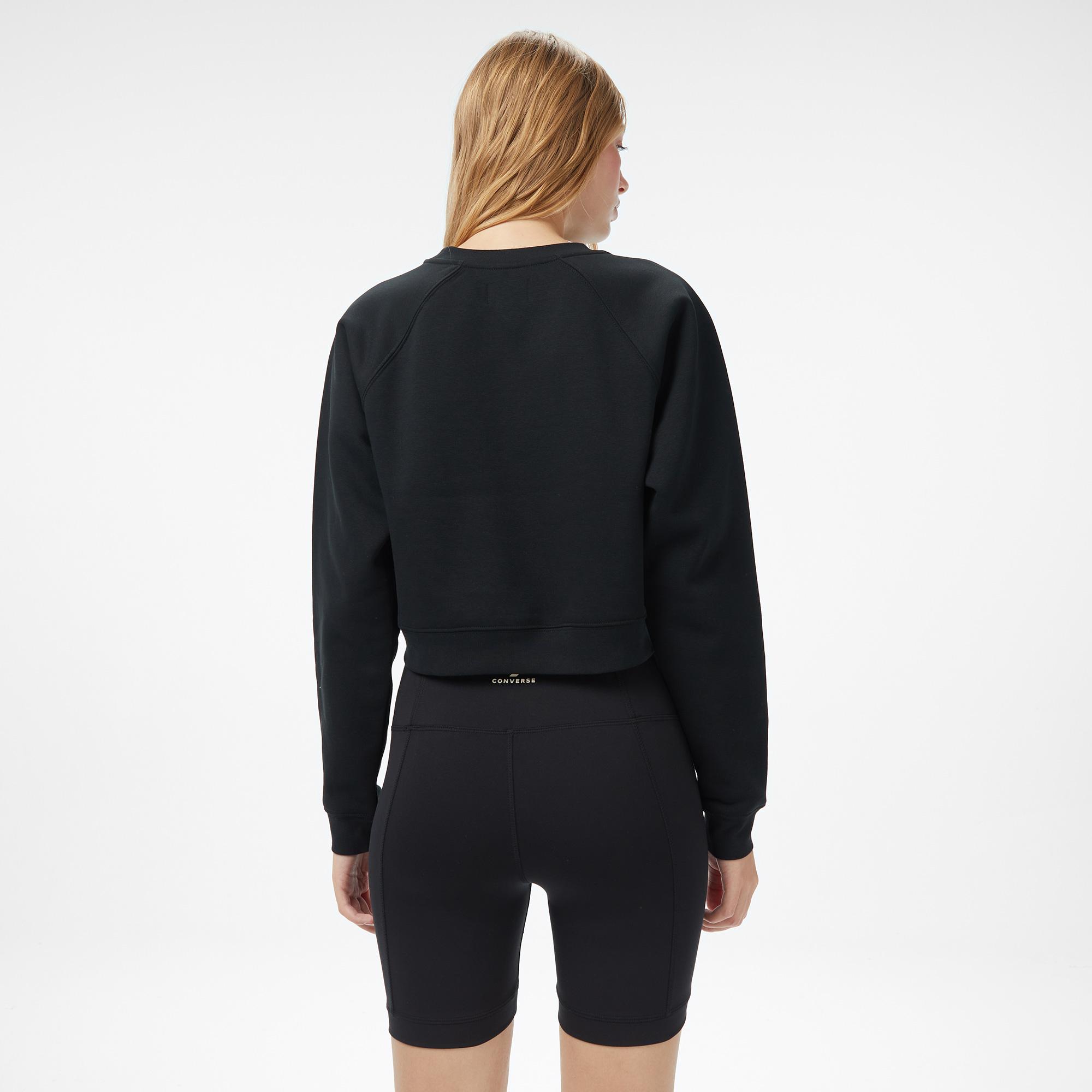 Converse Kadın Siyah Sweatshirt