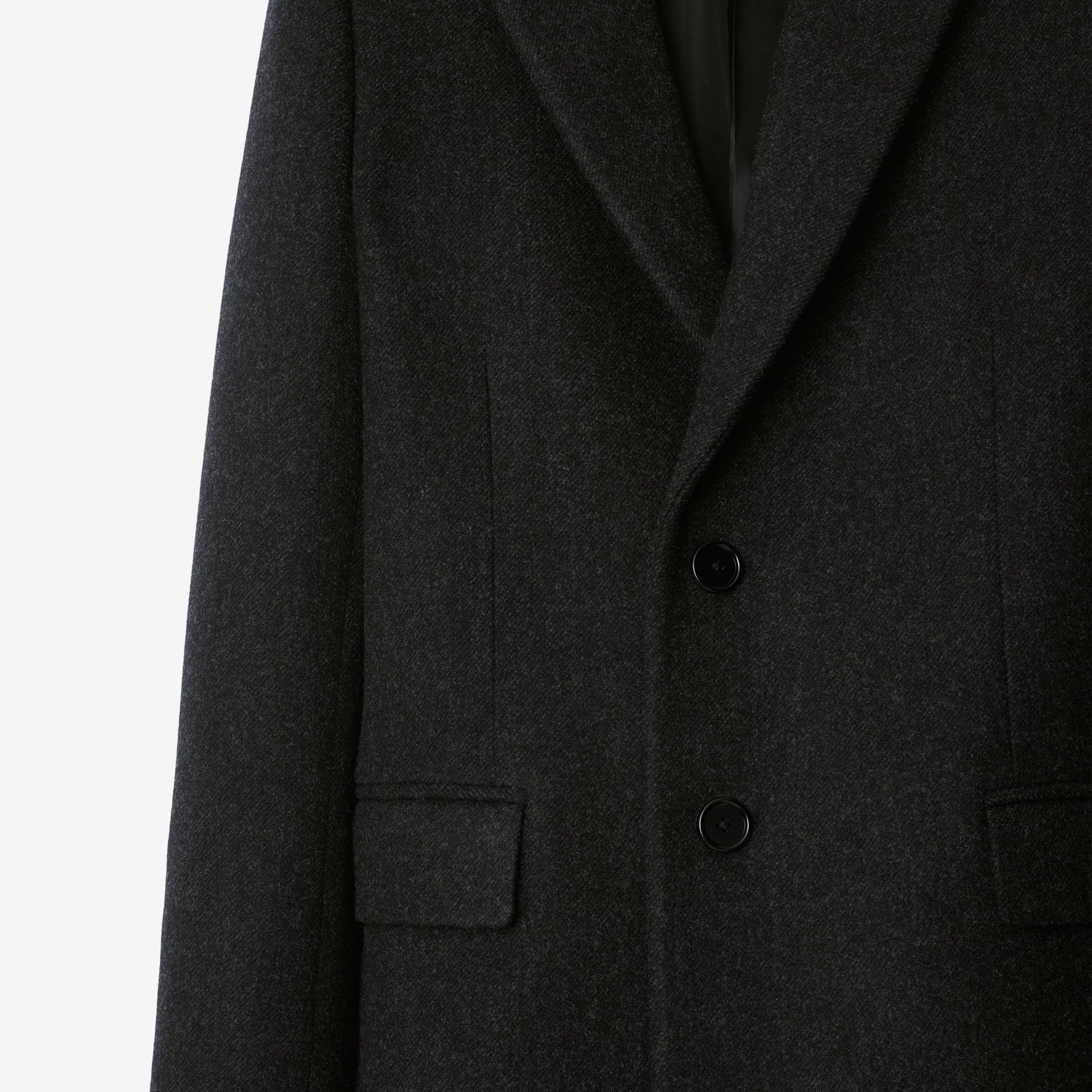 Burberry Wool Tailored Kadın Siyah Palto