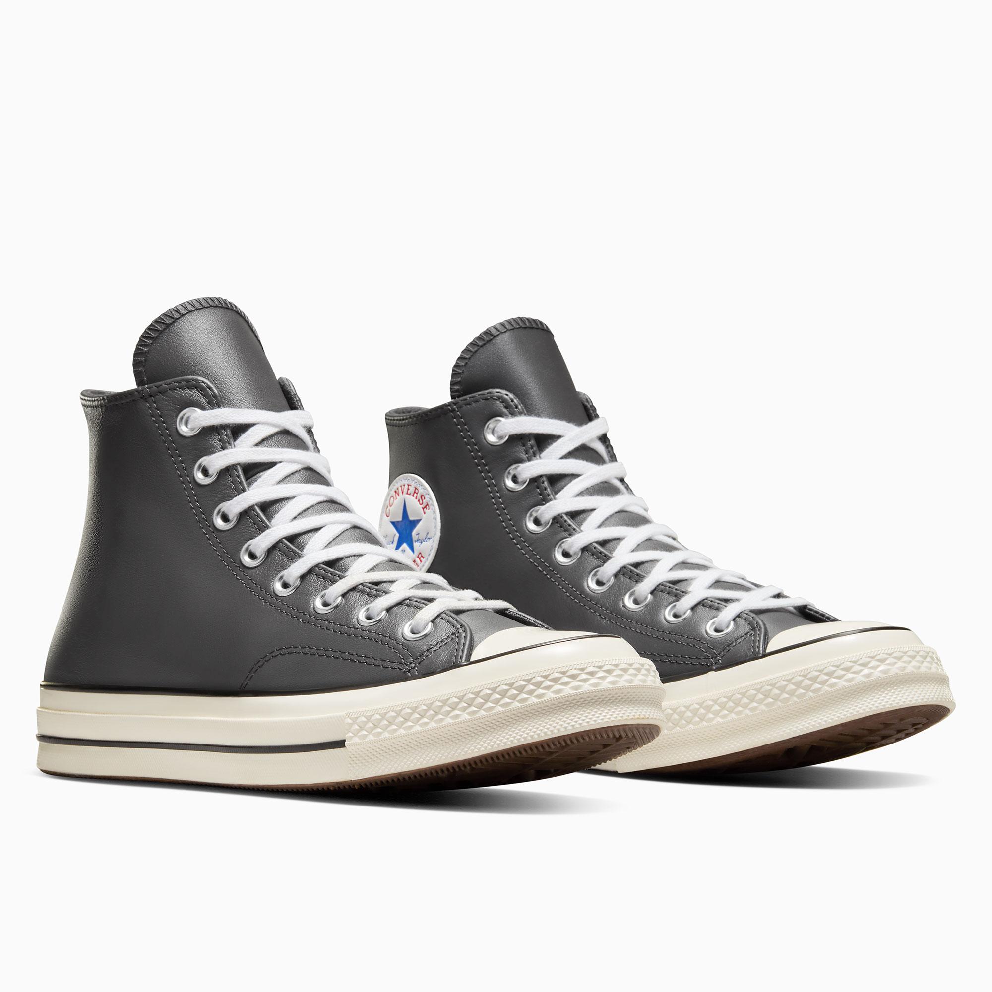 Converse Chuck 70 Unisex Gri Deri Sneaker