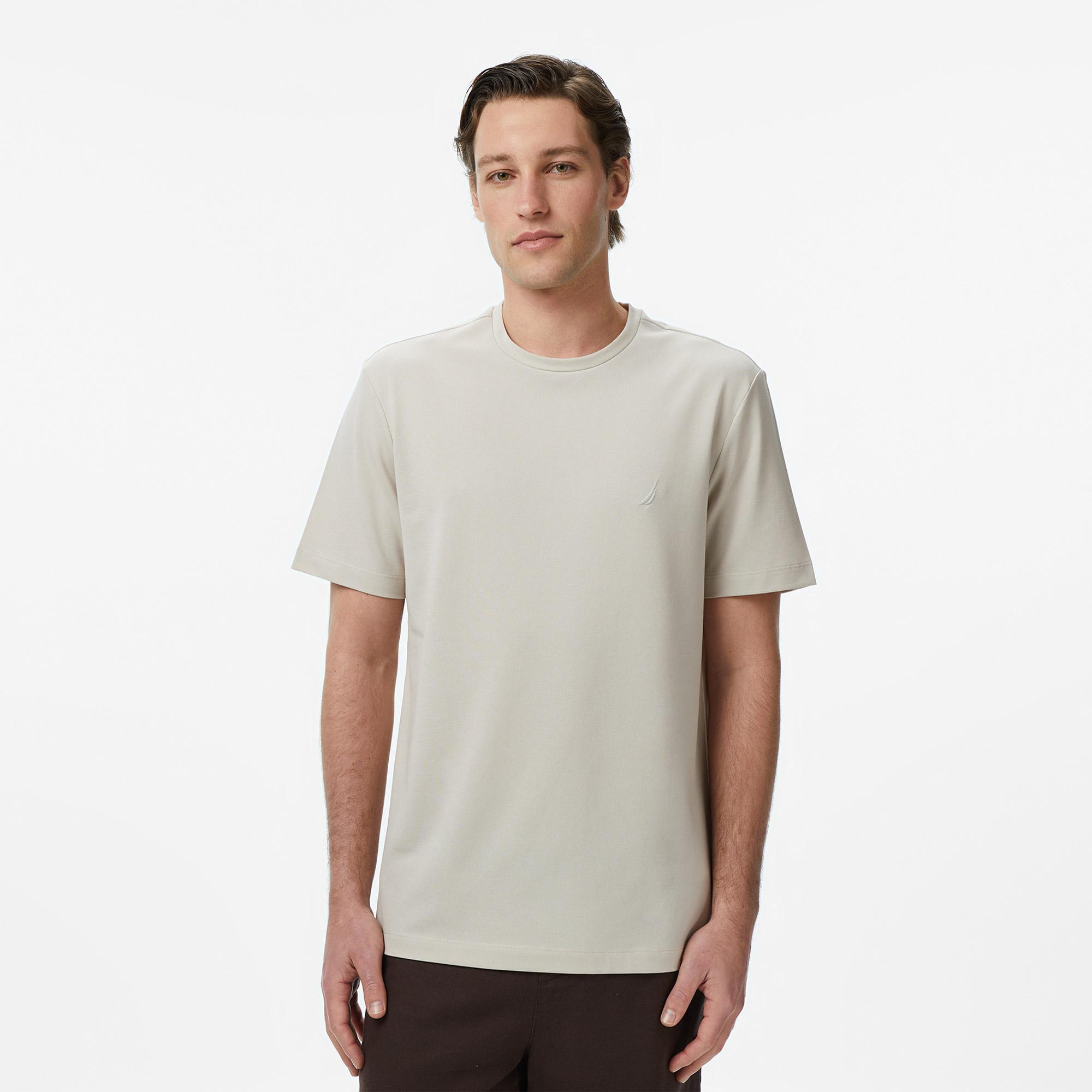 Nautica Erkek Bej Regular Fit T-Shirt