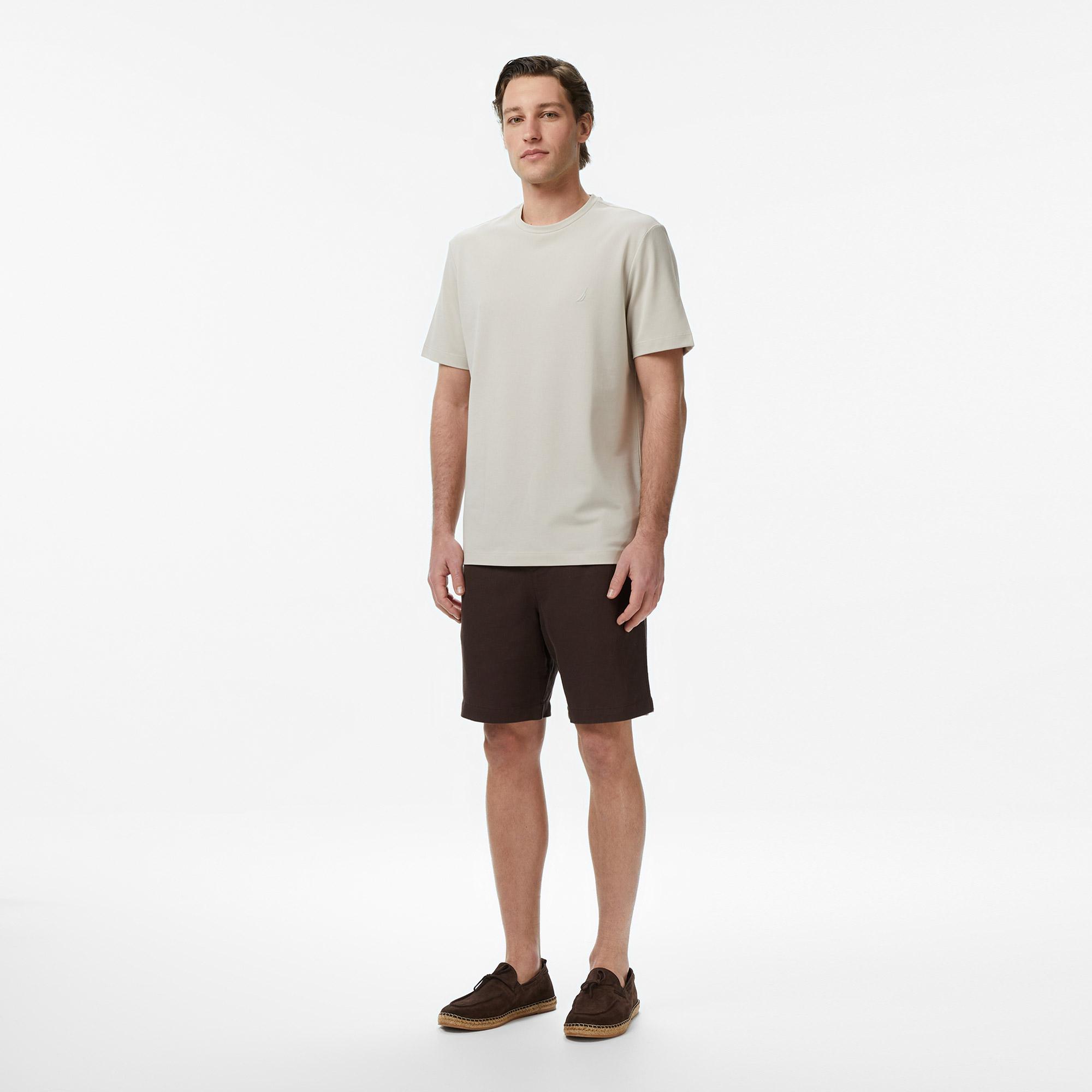Nautica Erkek Bej Regular Fit T-Shirt