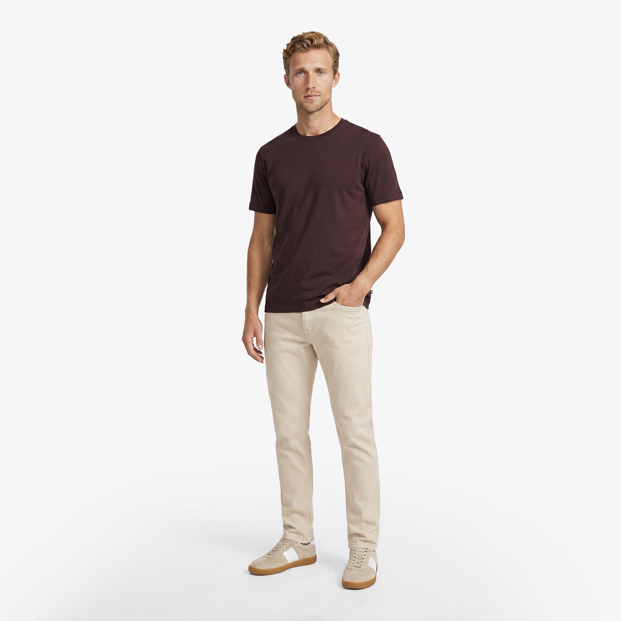 Nautica Erkek Kahverengi Regular Fit T-Shirt