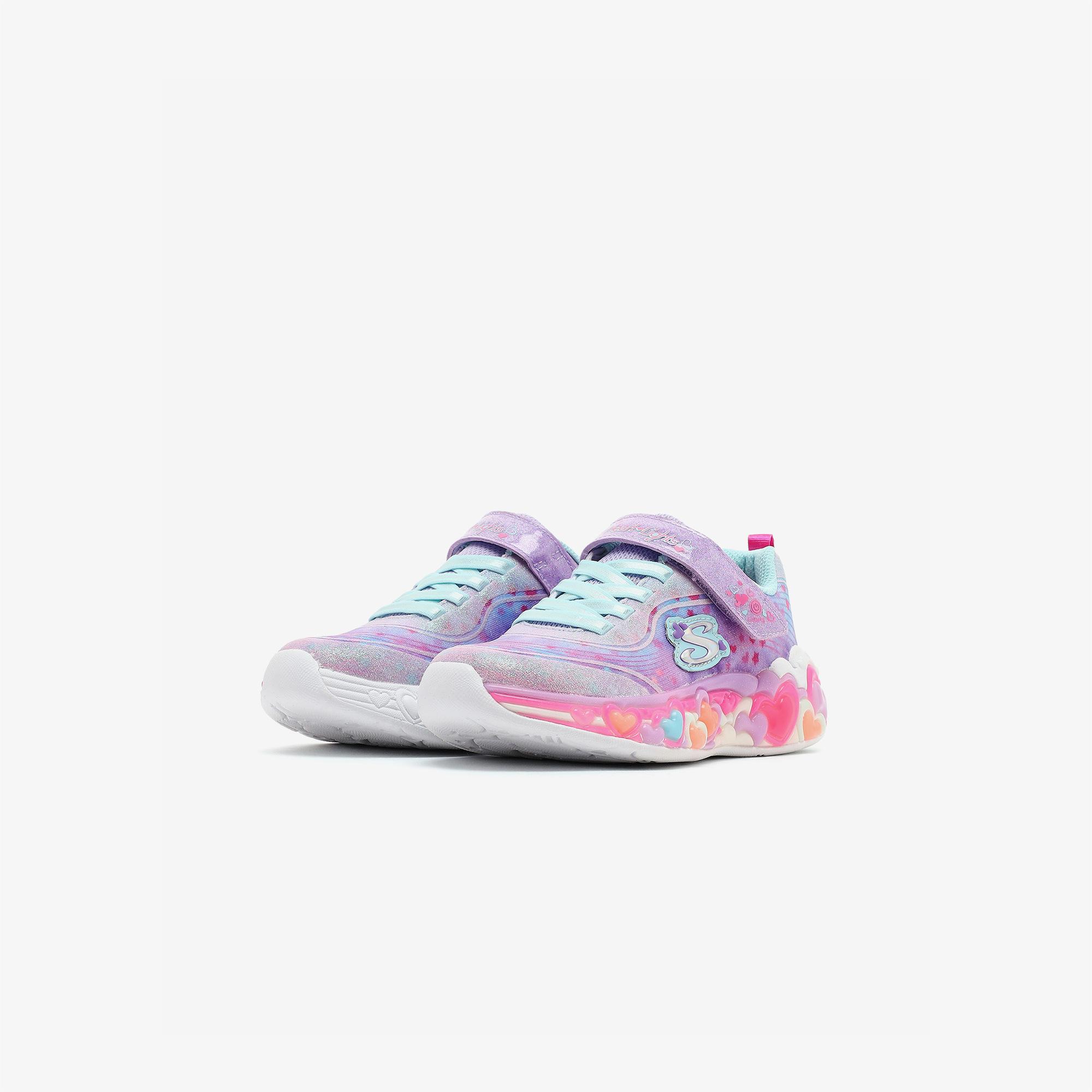 Skechers Eternal Heart Lights Çocuk Mor Spor Ayakkabı