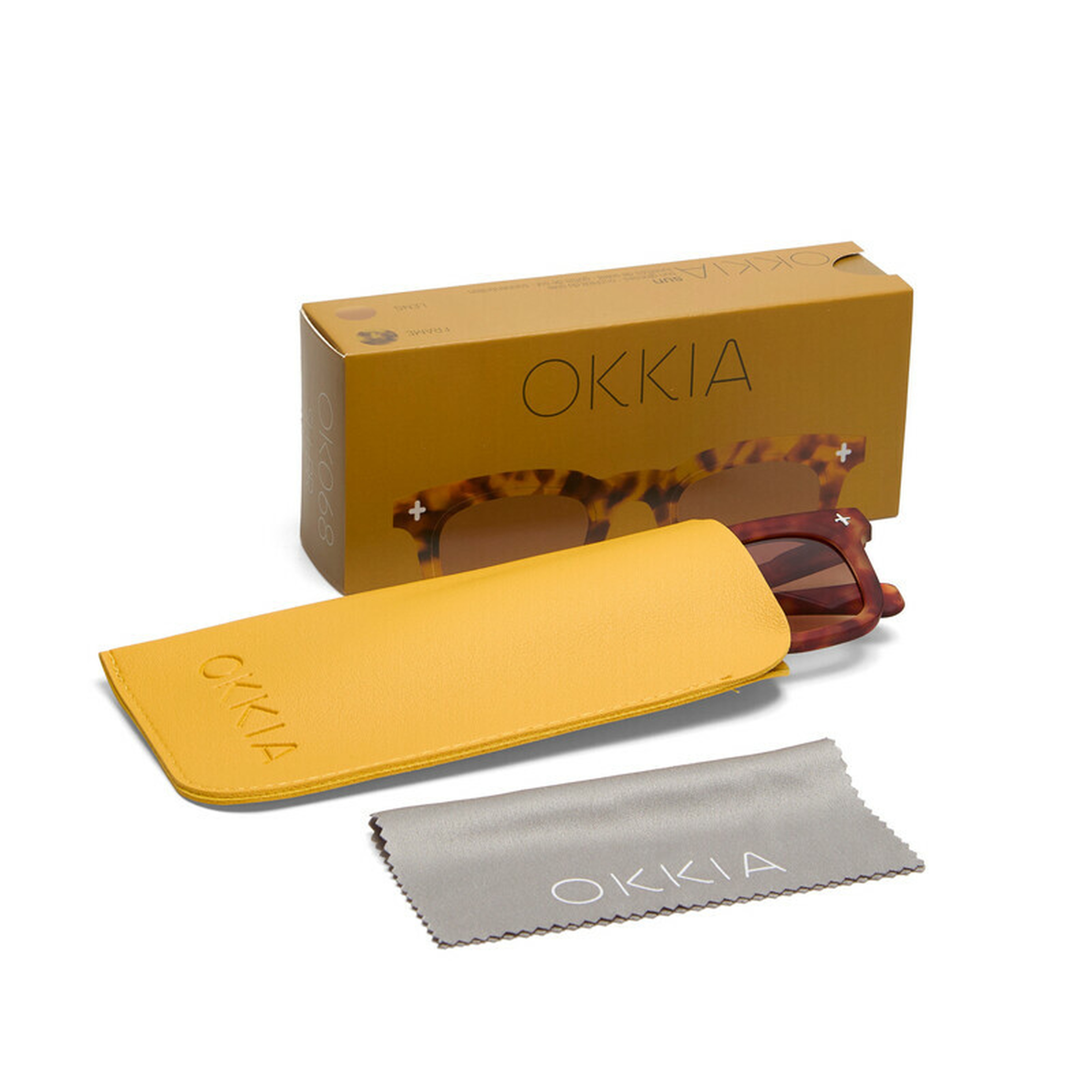 Okkia Firenze Unisex Güneş Gözlüğü Sahara Havana / Lens: Kahverengi Gradyan