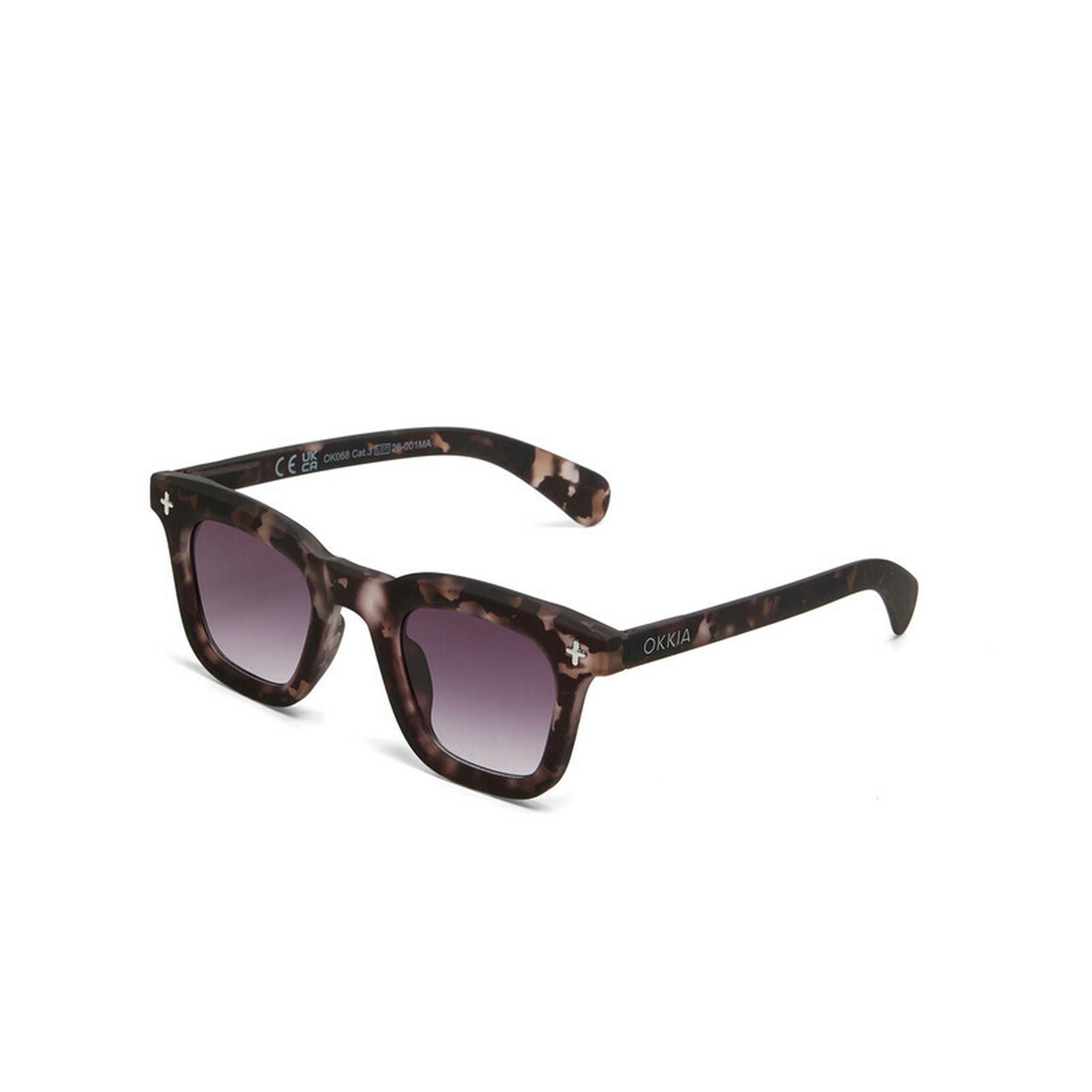 Okkia Firenze Unisex Güneş Gözlüğü Dirty Havana / Lens: Siyah Gradyan