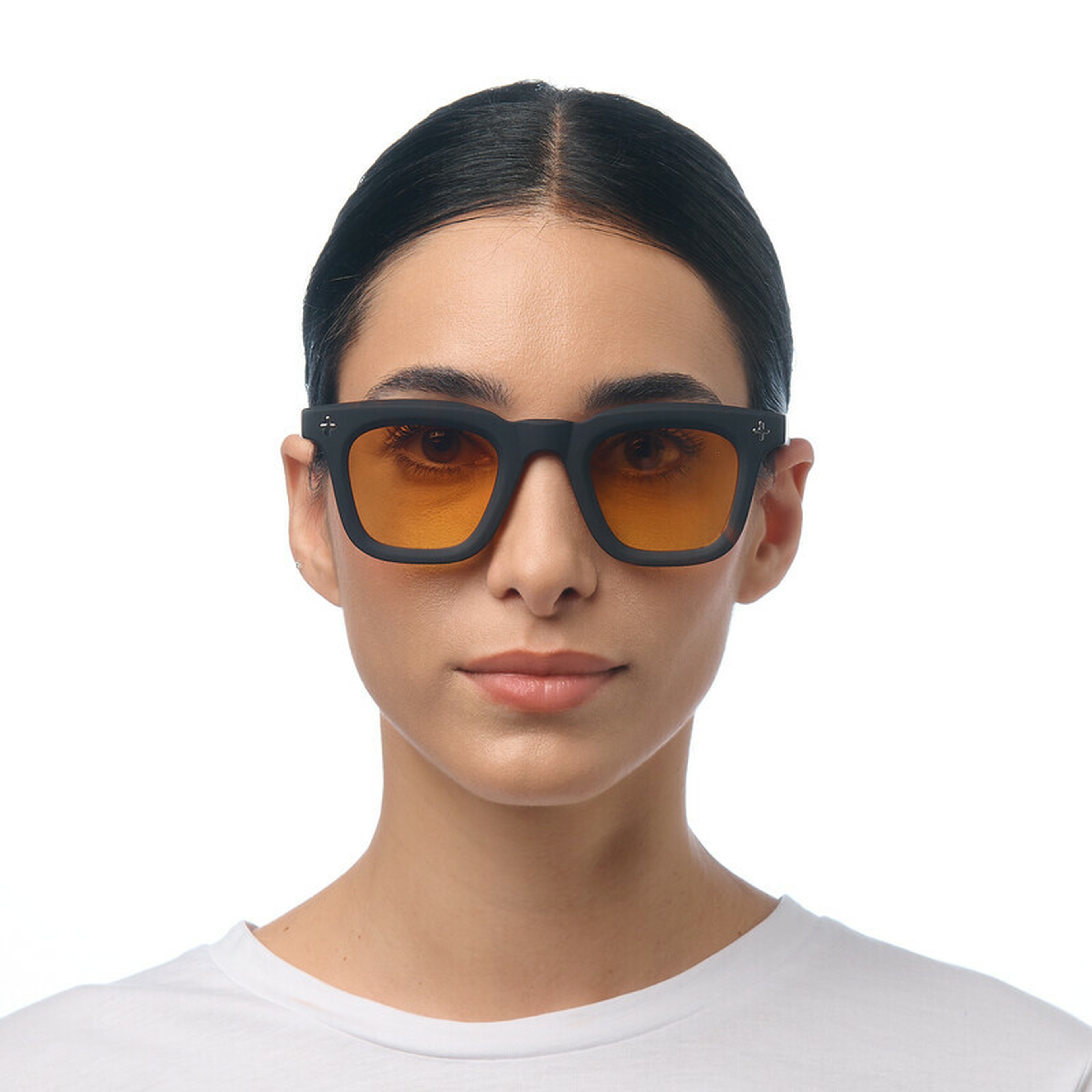 Okkia Firenze Unisex Güneş GözlüğüSiyah Havana / Lens : Sarı