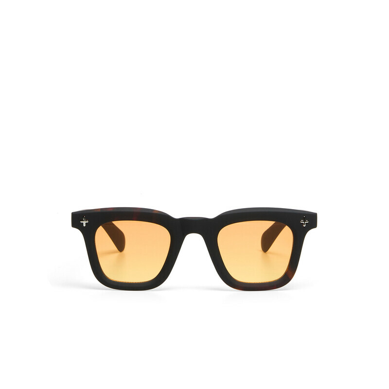 Okkia Firenze Unisex Güneş GözlüğüSiyah Havana / Lens : Sarı