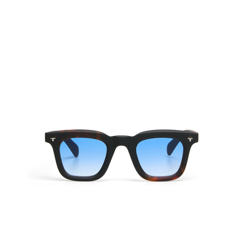 Okkia Firenze Unisex Güneş GözlüğüSiyah Havana / Lens : Mavi