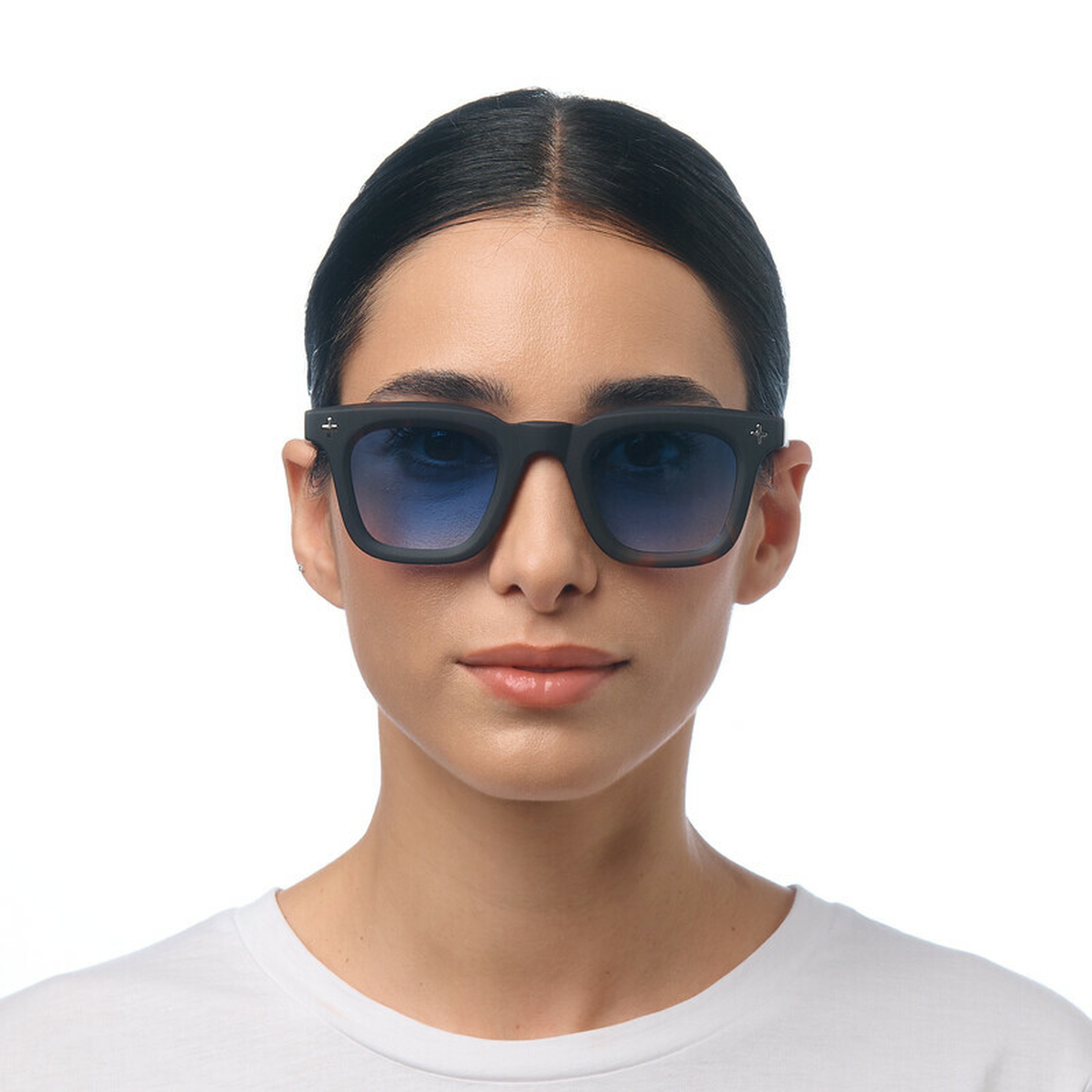 Okkia Firenze Unisex Güneş GözlüğüSiyah Havana / Lens : Mavi