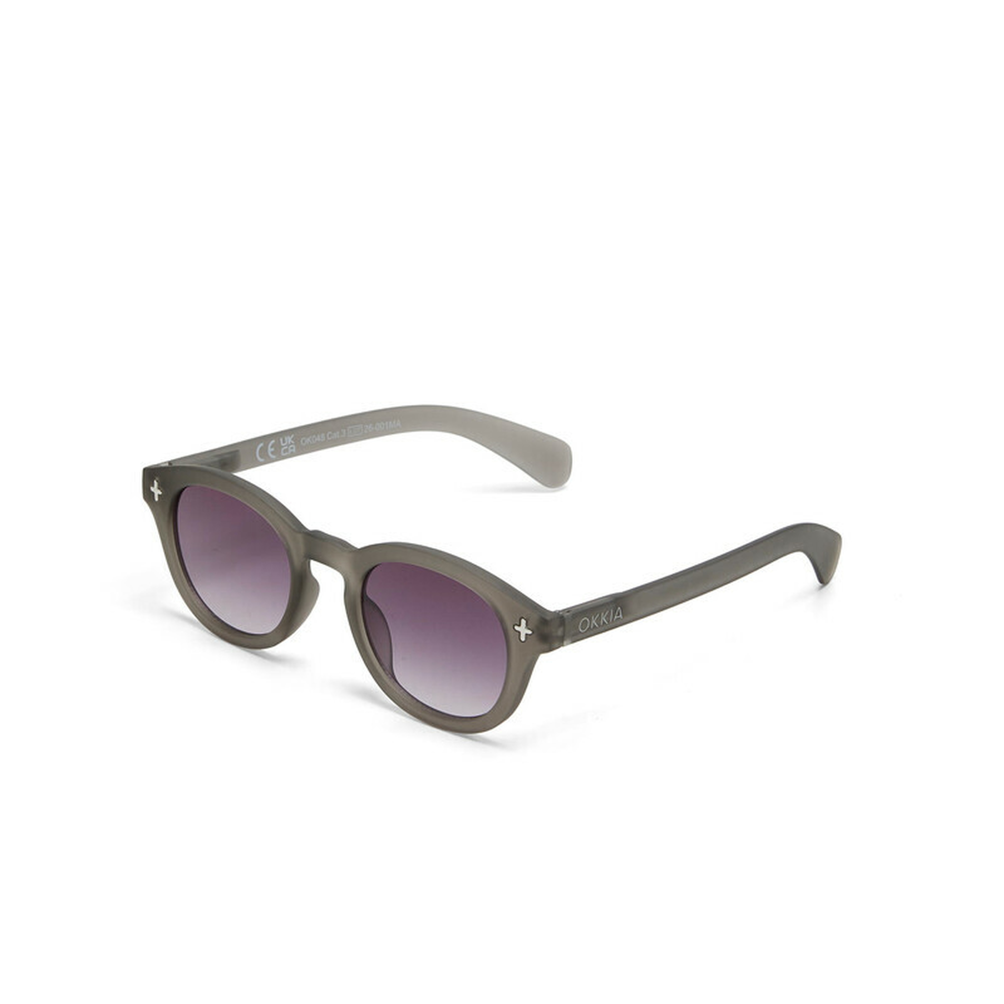 Okkia Milano Unisex Güneş Gözlüğü Transparan Gri / Lens: Siyah Gradyan