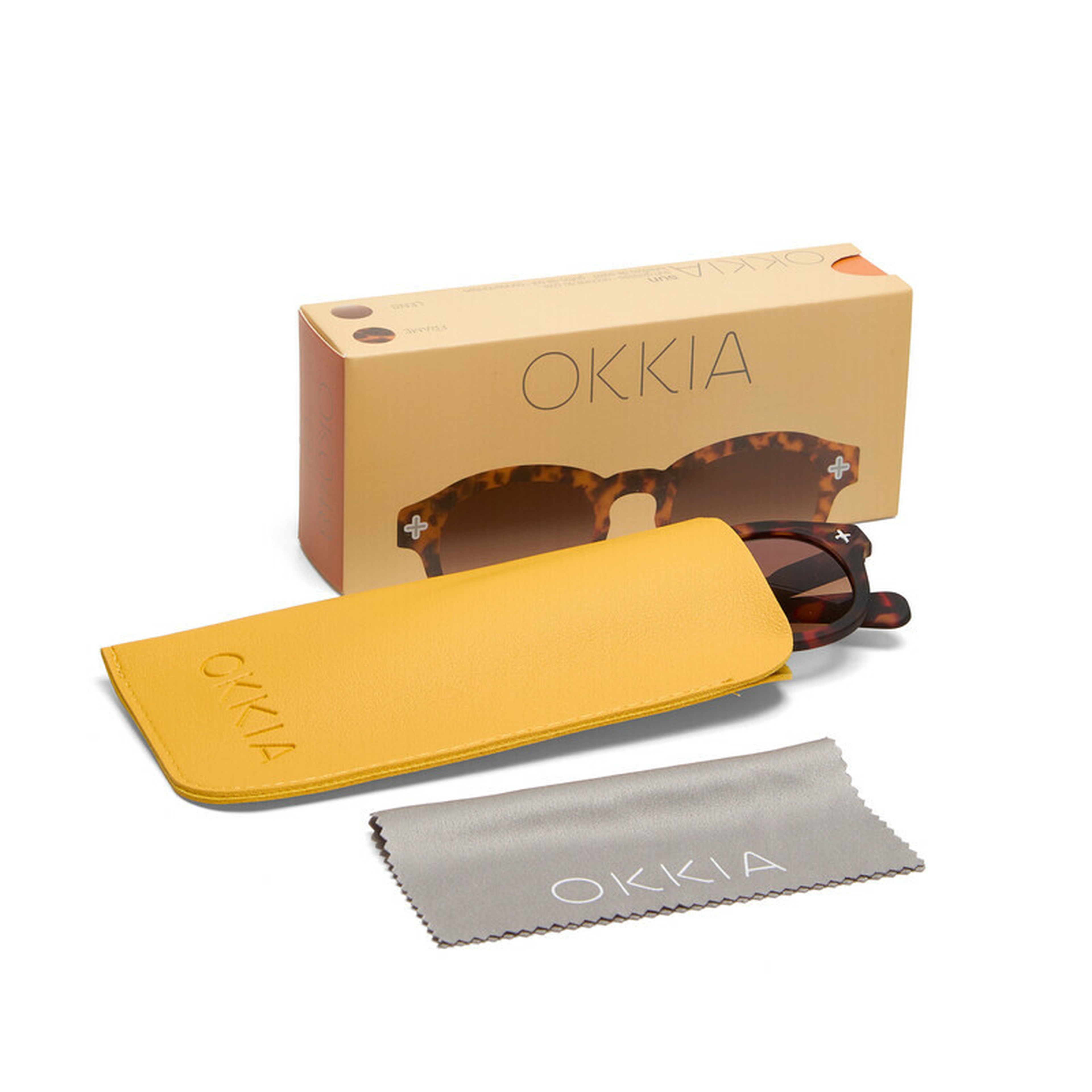 Okkia Milano Unisex Güneş Gözlüğü Havana / Lens: Kahverengi Gradyan