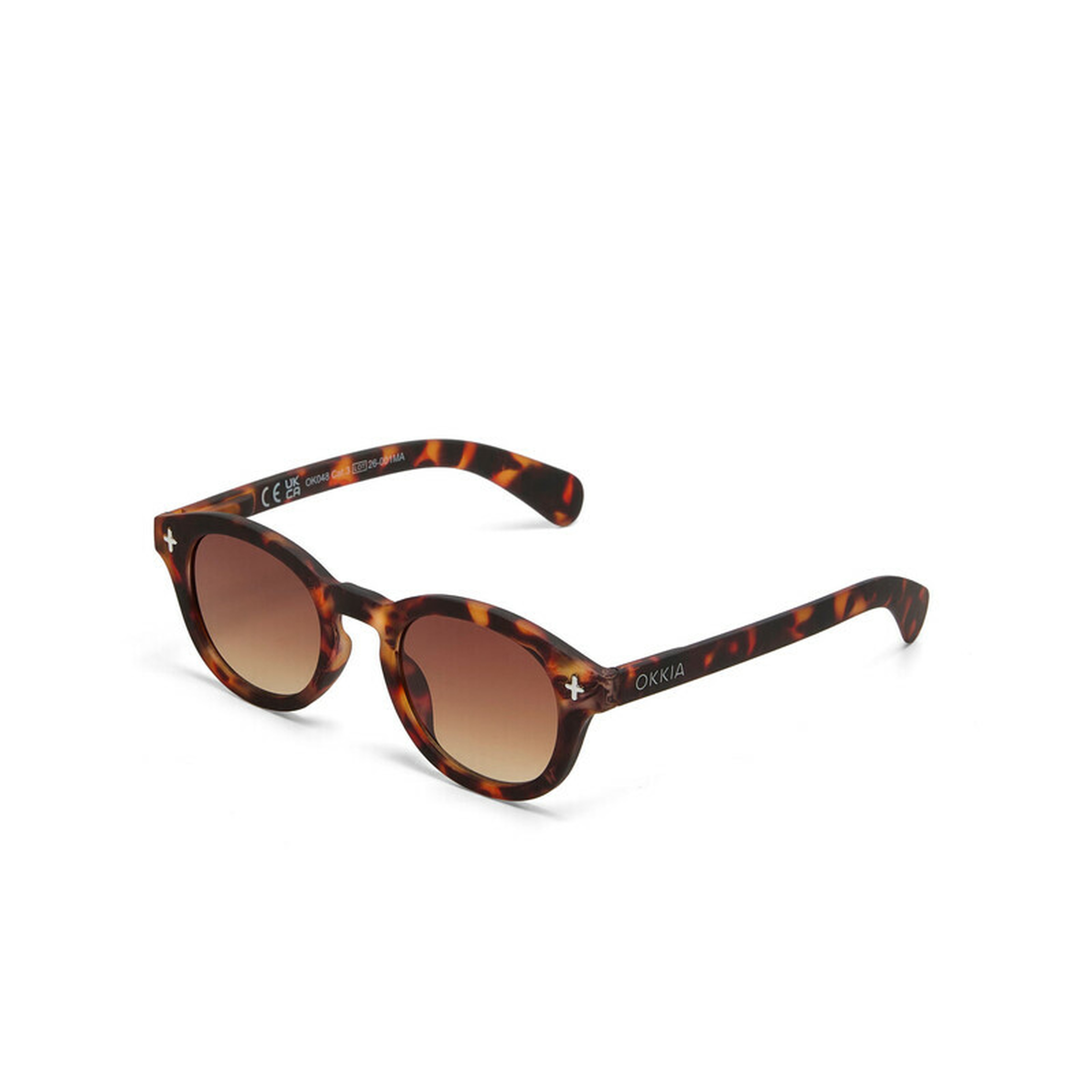 Okkia Milano Unisex Güneş Gözlüğü Havana / Lens: Kahverengi Gradyan