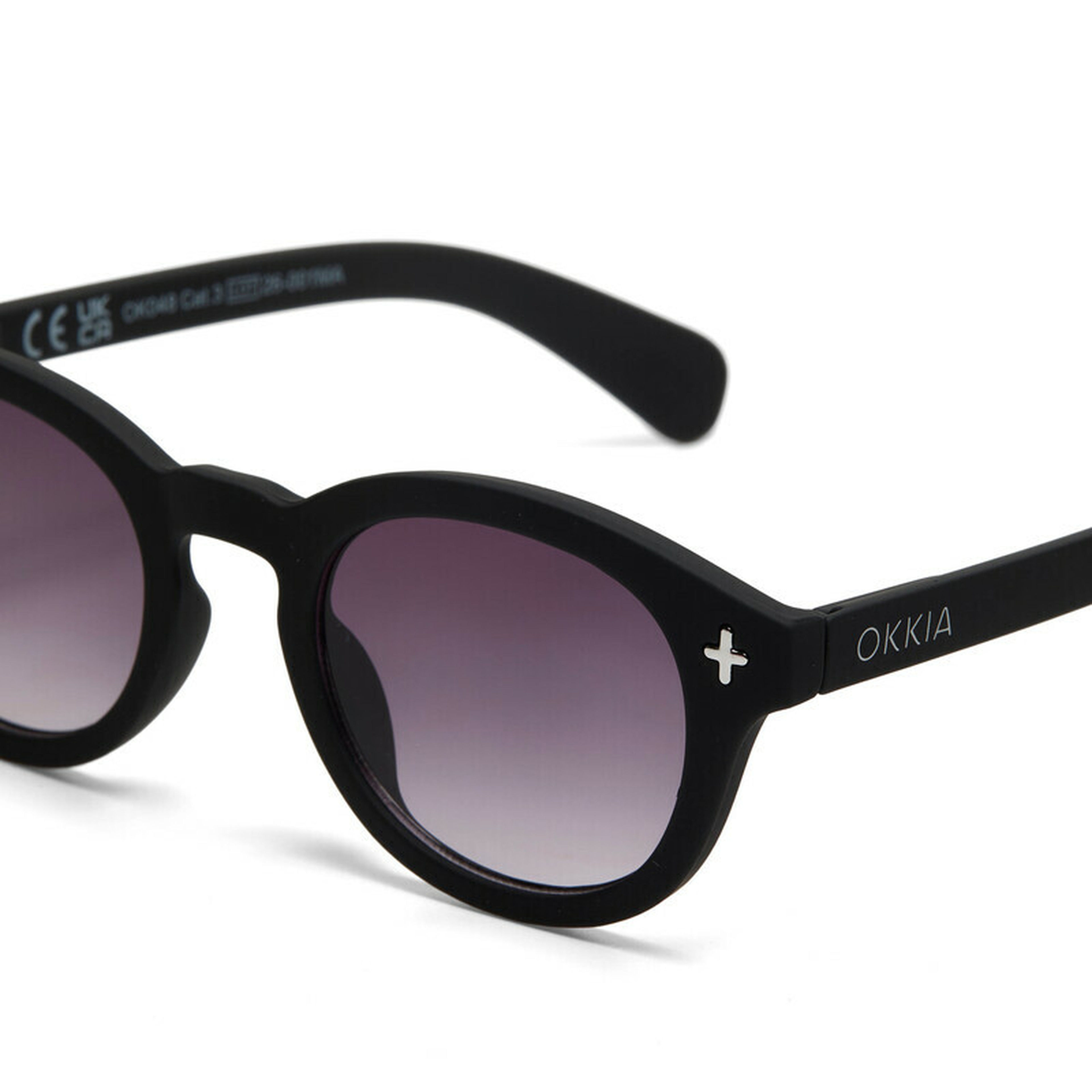 Okkia Milano Unisex Güneş Gözlüğü Siyah / Lens: Siyah Gradyan