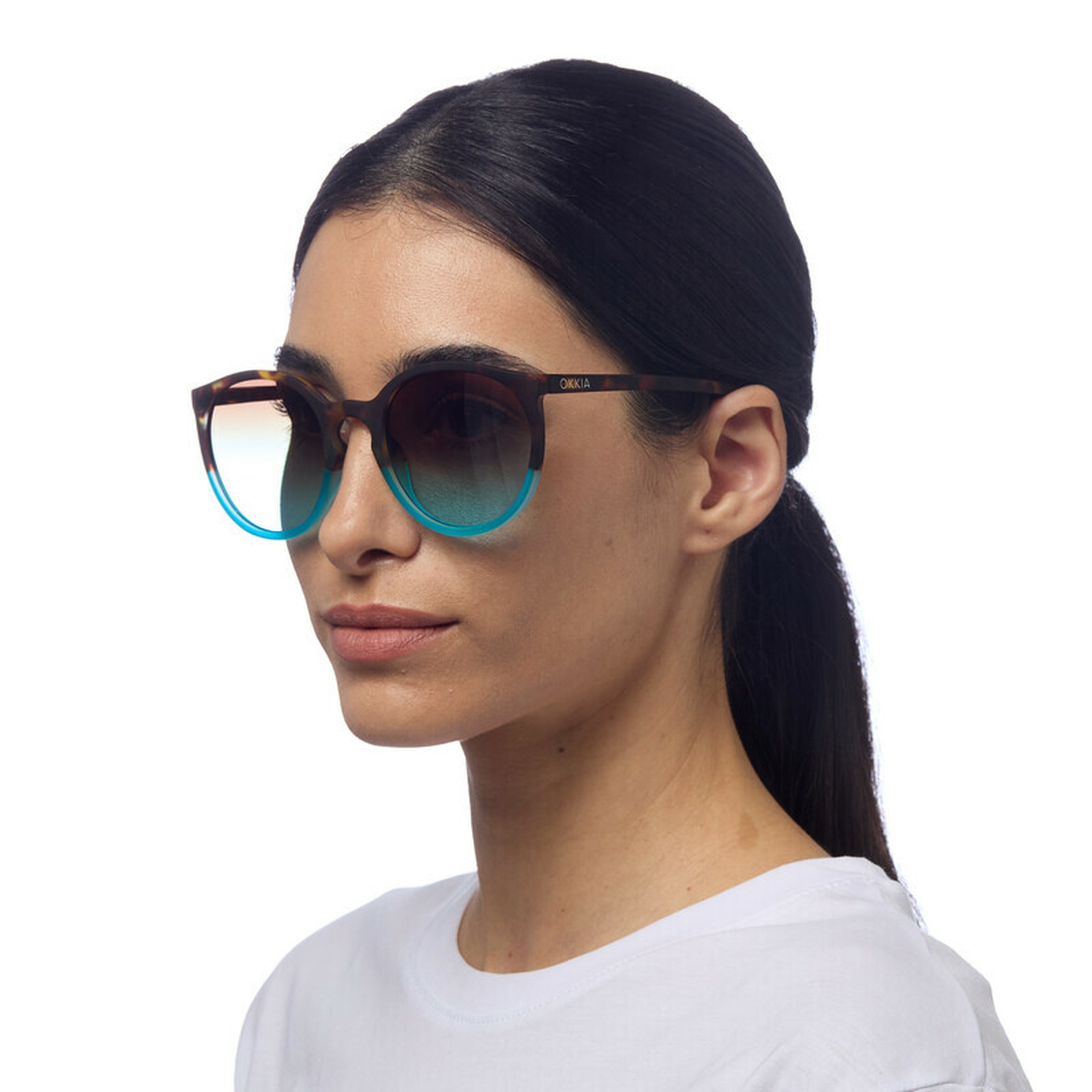 Okkia Berlino Unisex Güneş GözlüğüHavana Mavi