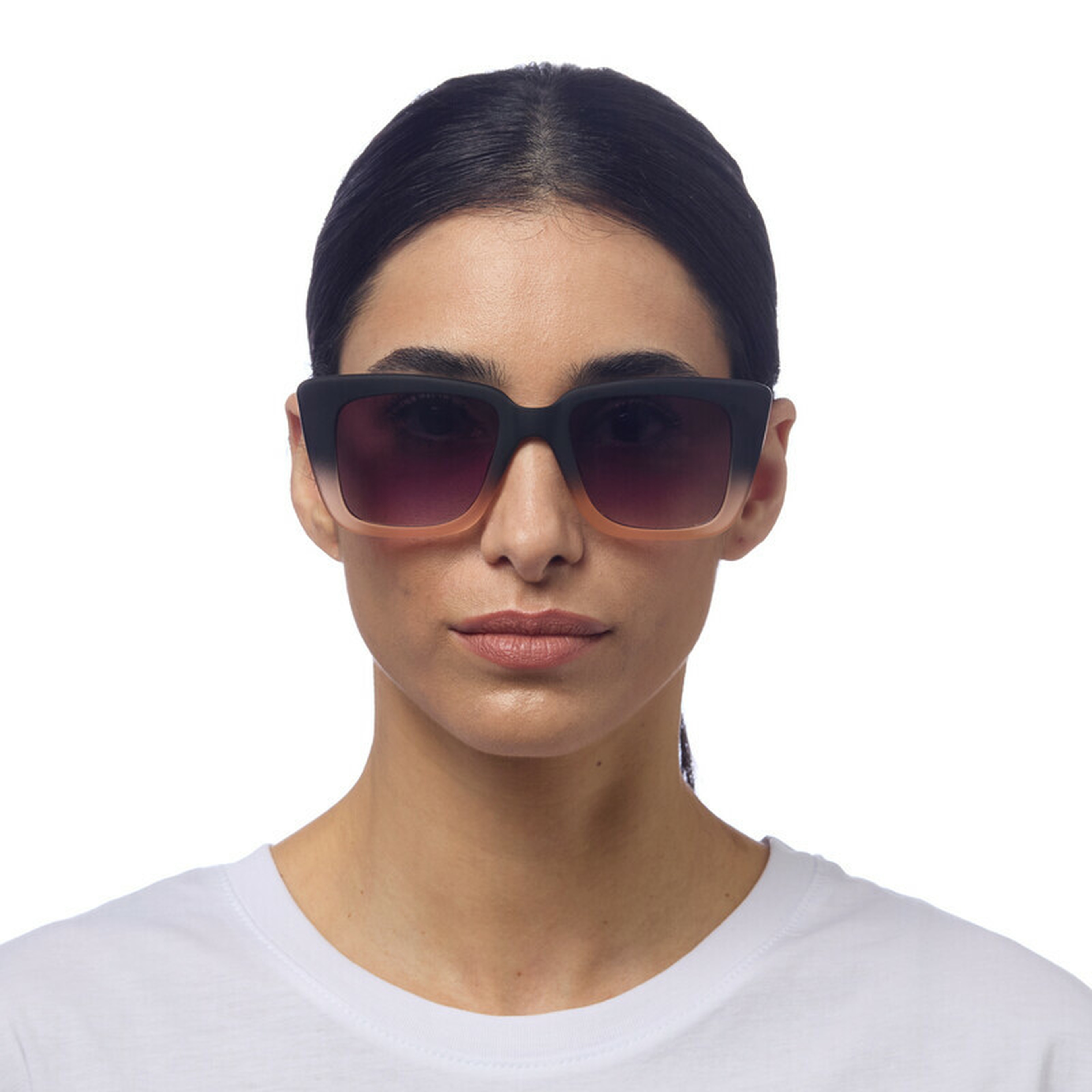 Okkia Elba Unisex Güneş GözlüğüSiyah - Pudra/ Lens: Siyah gradyan