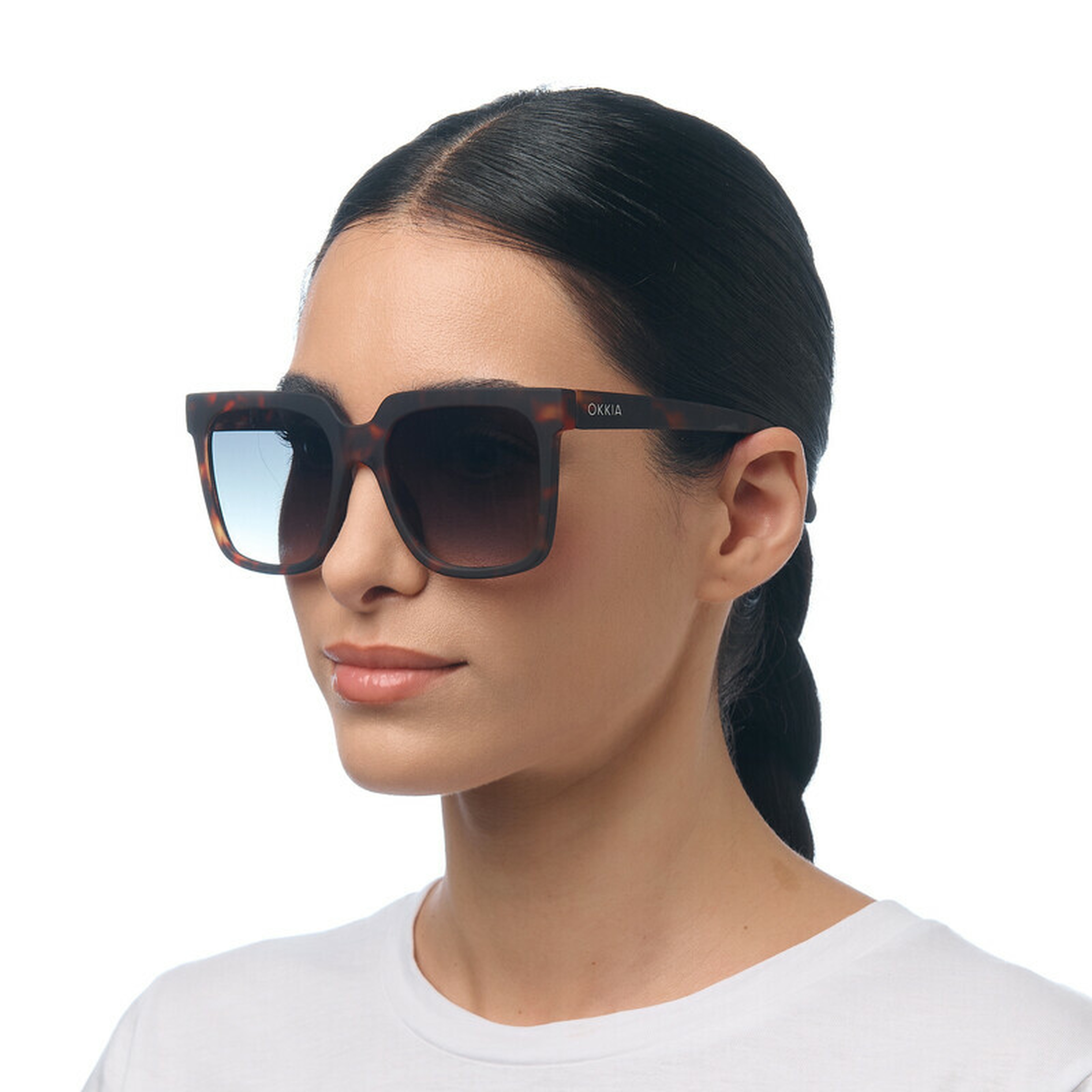 Okkia Roma Unisex Güneş GözlüğüHavana/ Lens: Yeşil