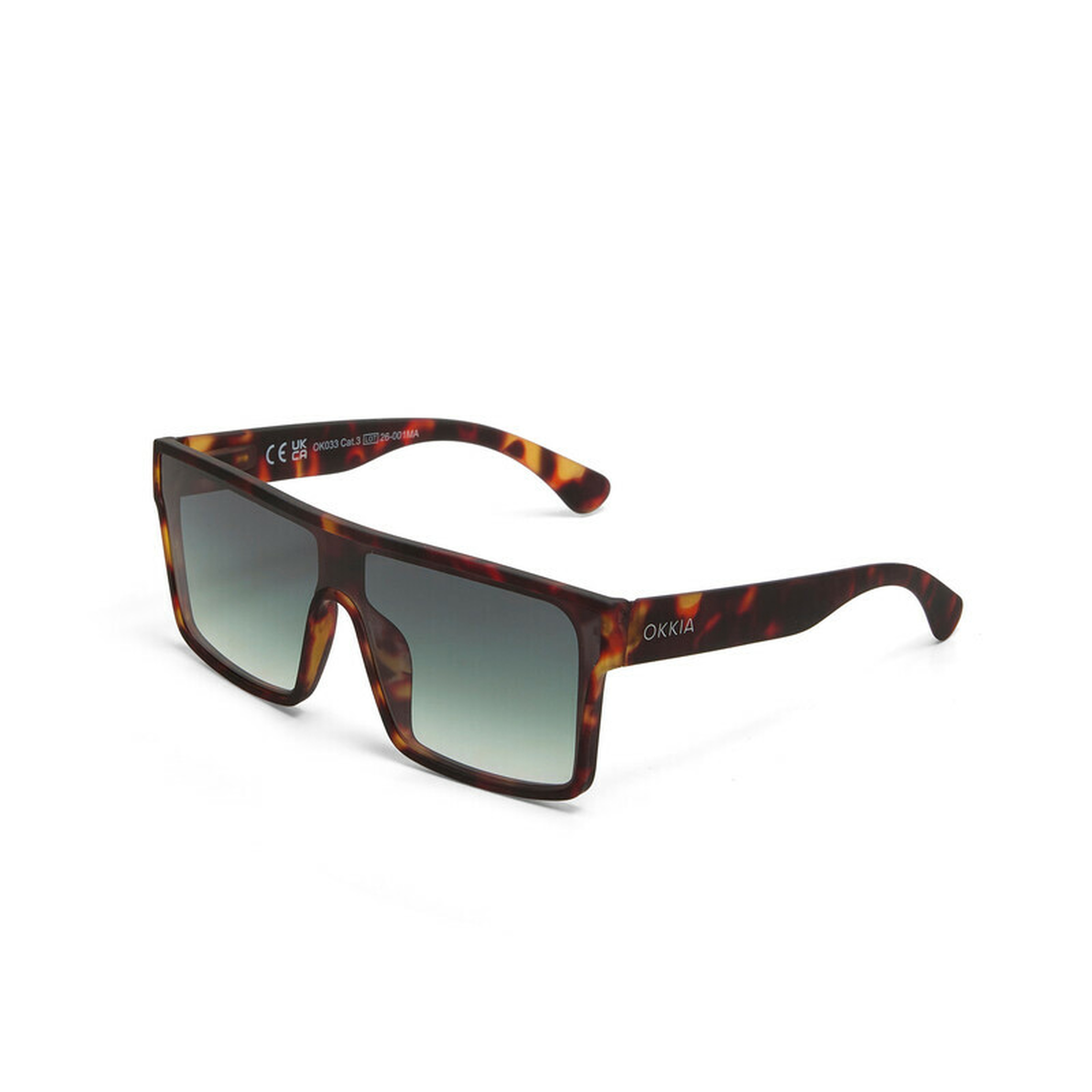 Okkia Tokyo Unisex Güneş GözlüğüHavana / Lens : Yeşil