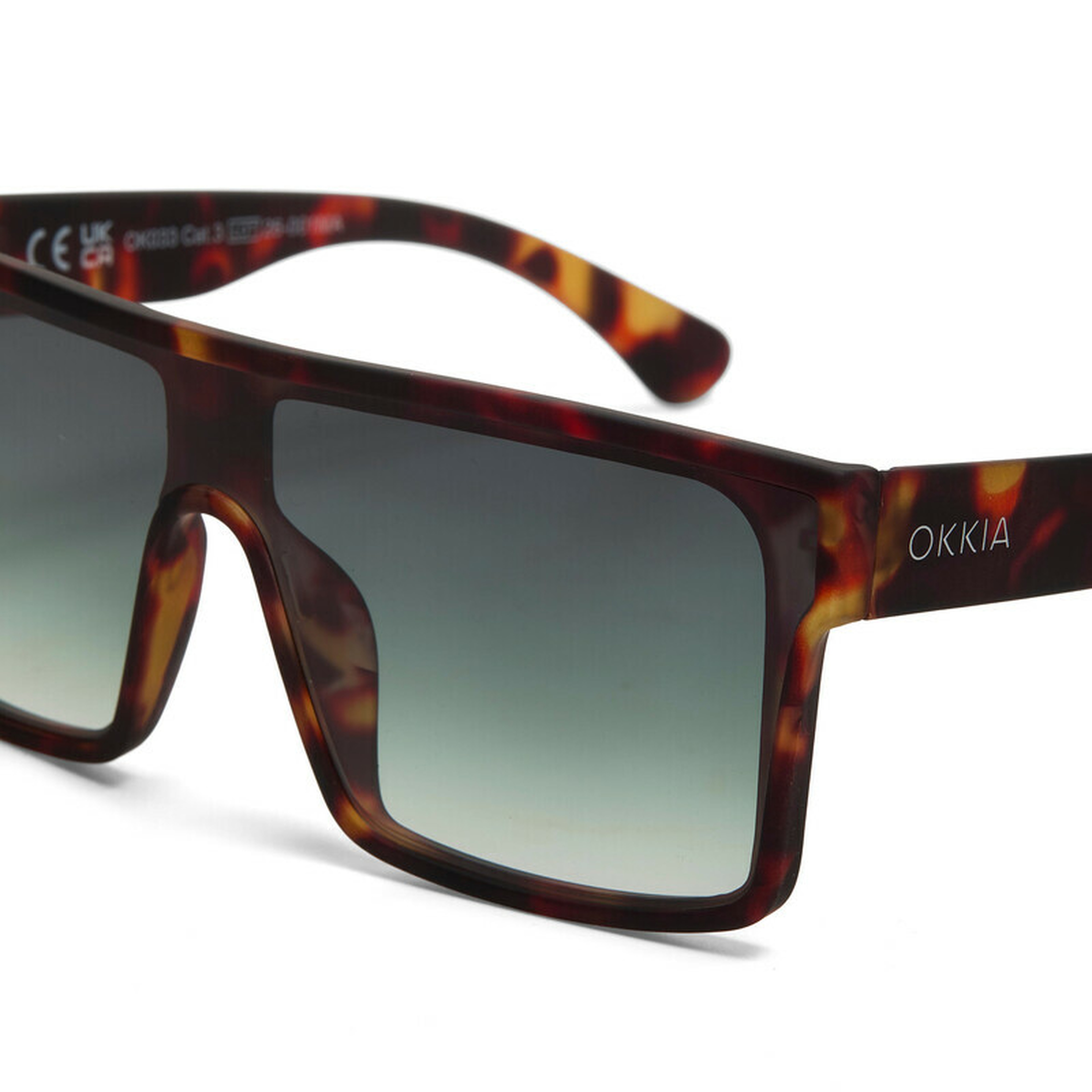 Okkia Tokyo Unisex Güneş GözlüğüHavana / Lens : Yeşil