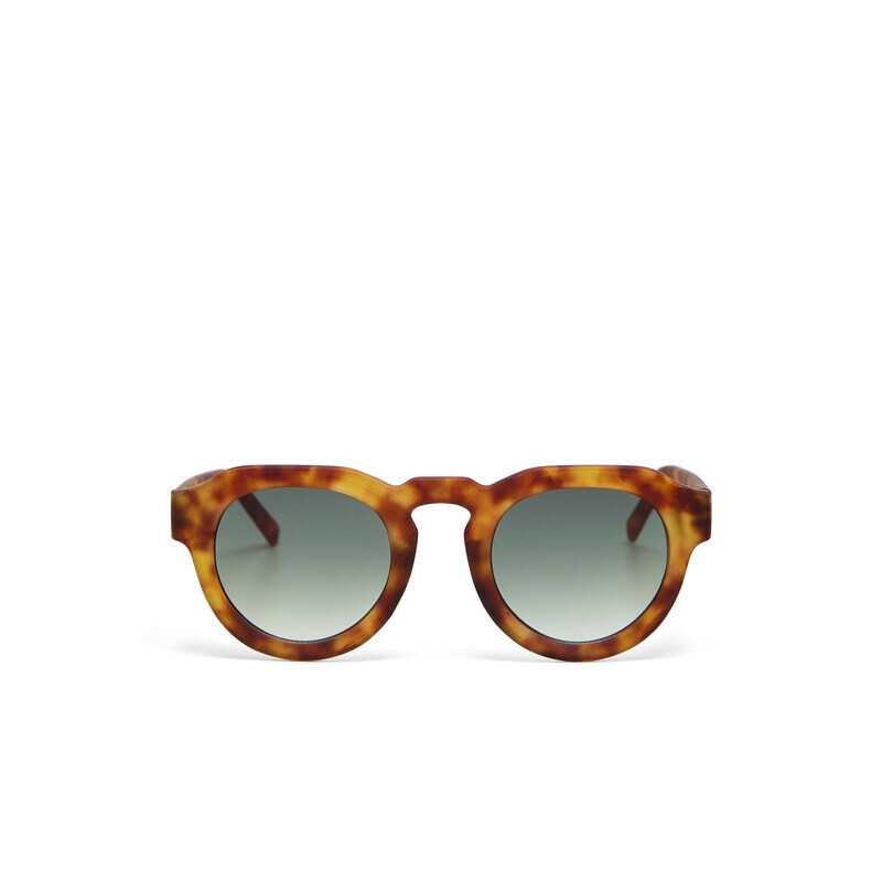 Okkia Zeno Round Unisex Güneş GözlüğüSahara Havana / Lens: Yeşil