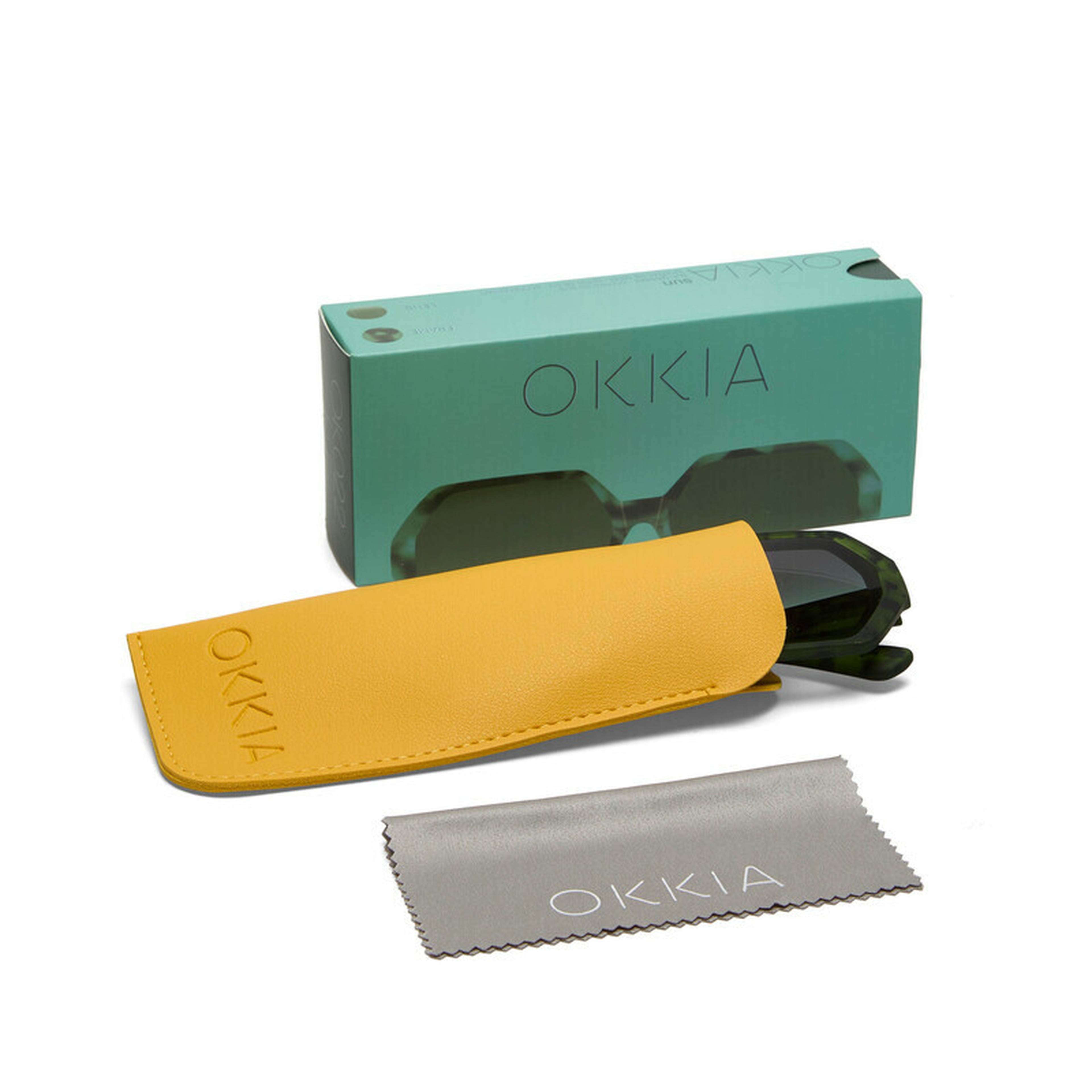 Okkia Andrea Altıgen Unisex Güneş GözlüğüKale Havana