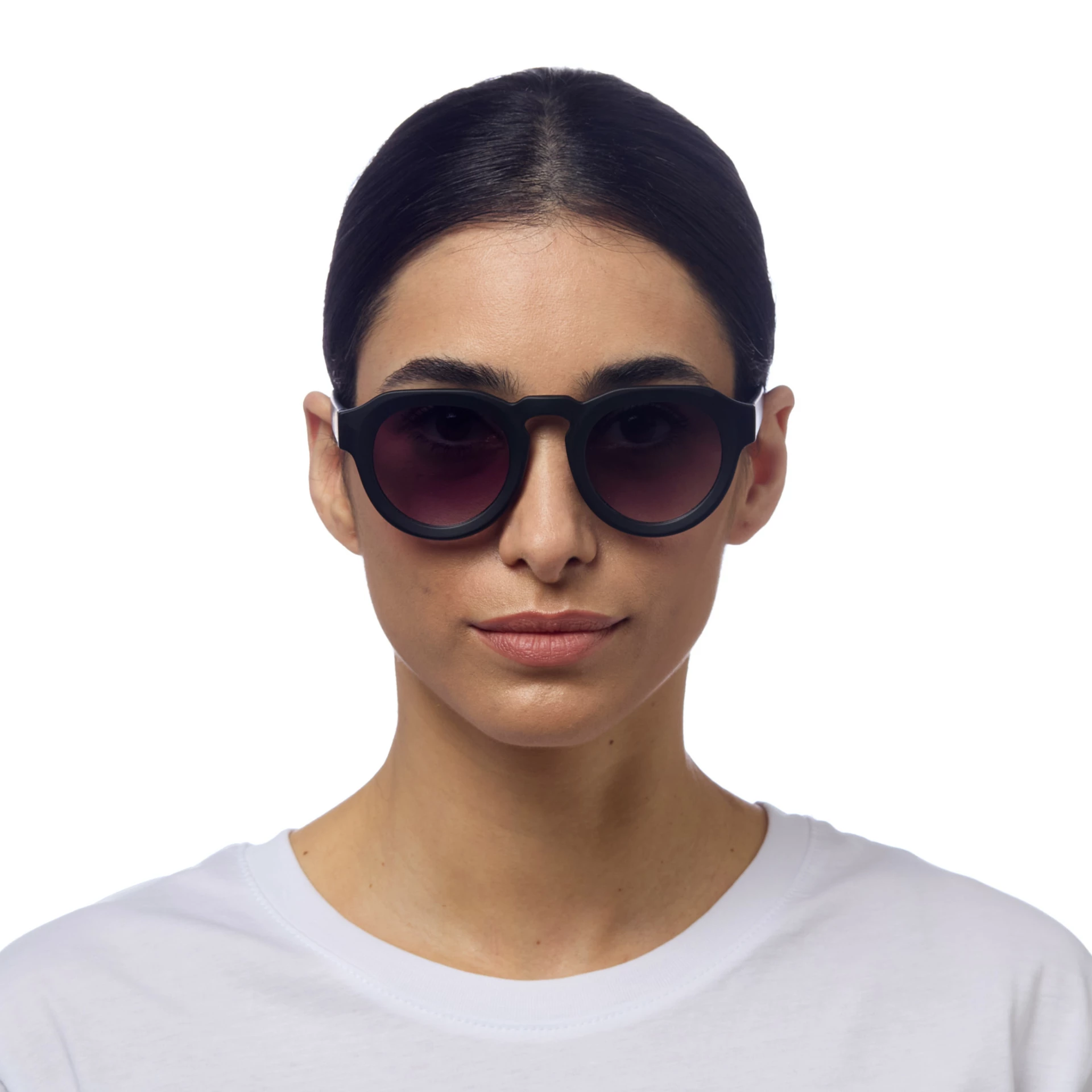 Okkia Zeno Round Unisex Güneş Gözlüğü Siyah