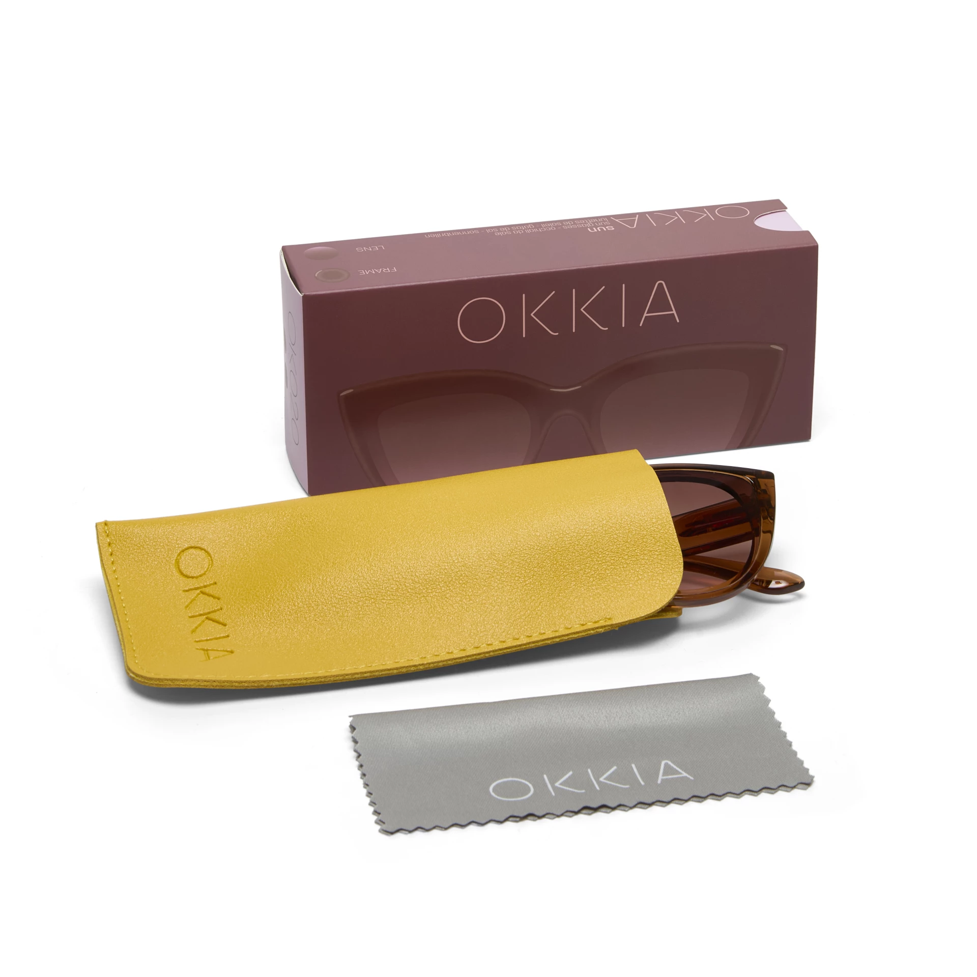 Okkia Silvia Güneş Gözlüğü Kahverengi/Açık Pembe Degrade